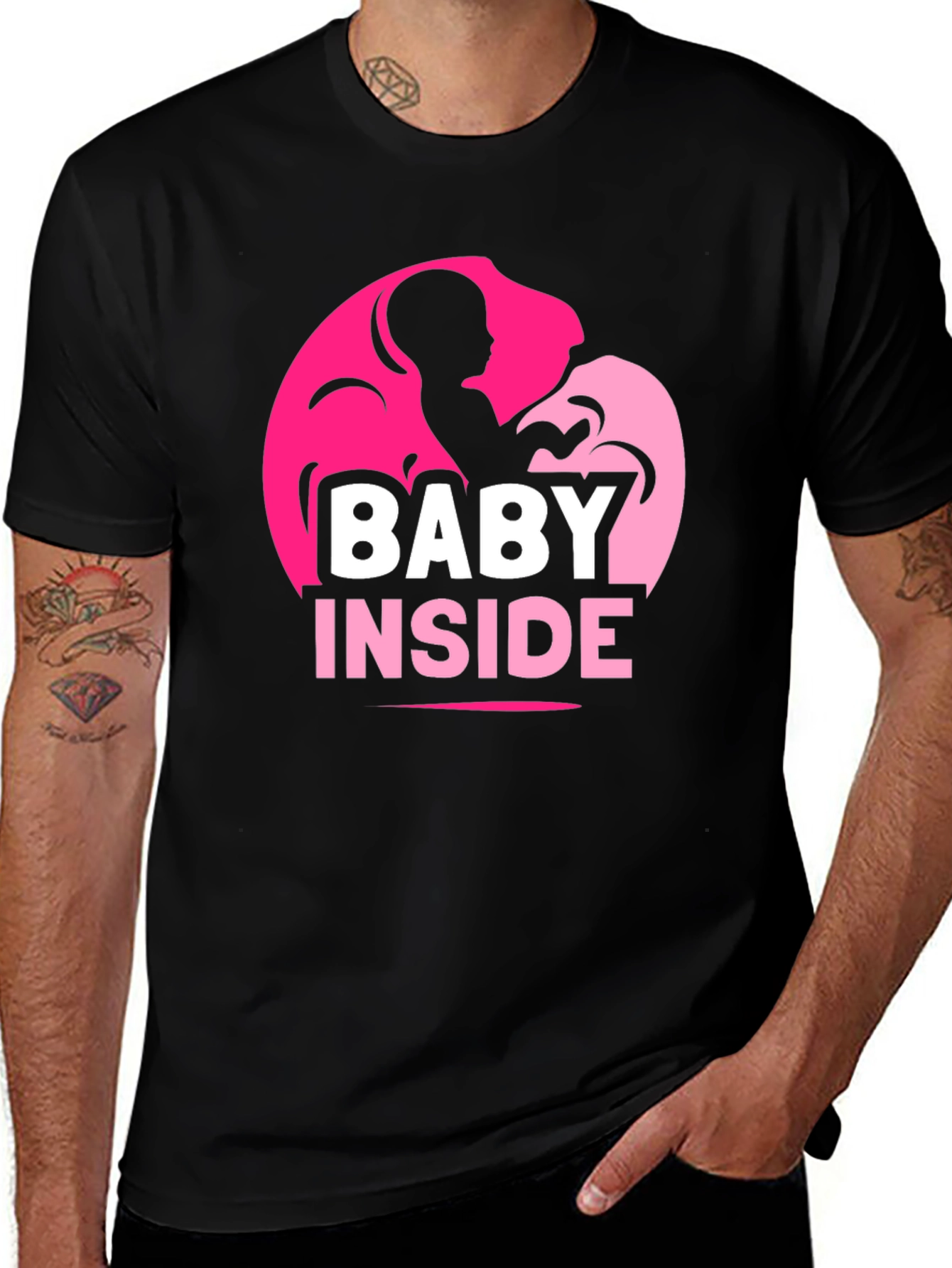 Baby Inside T-Shirt - Pregnancy Announcement Tee