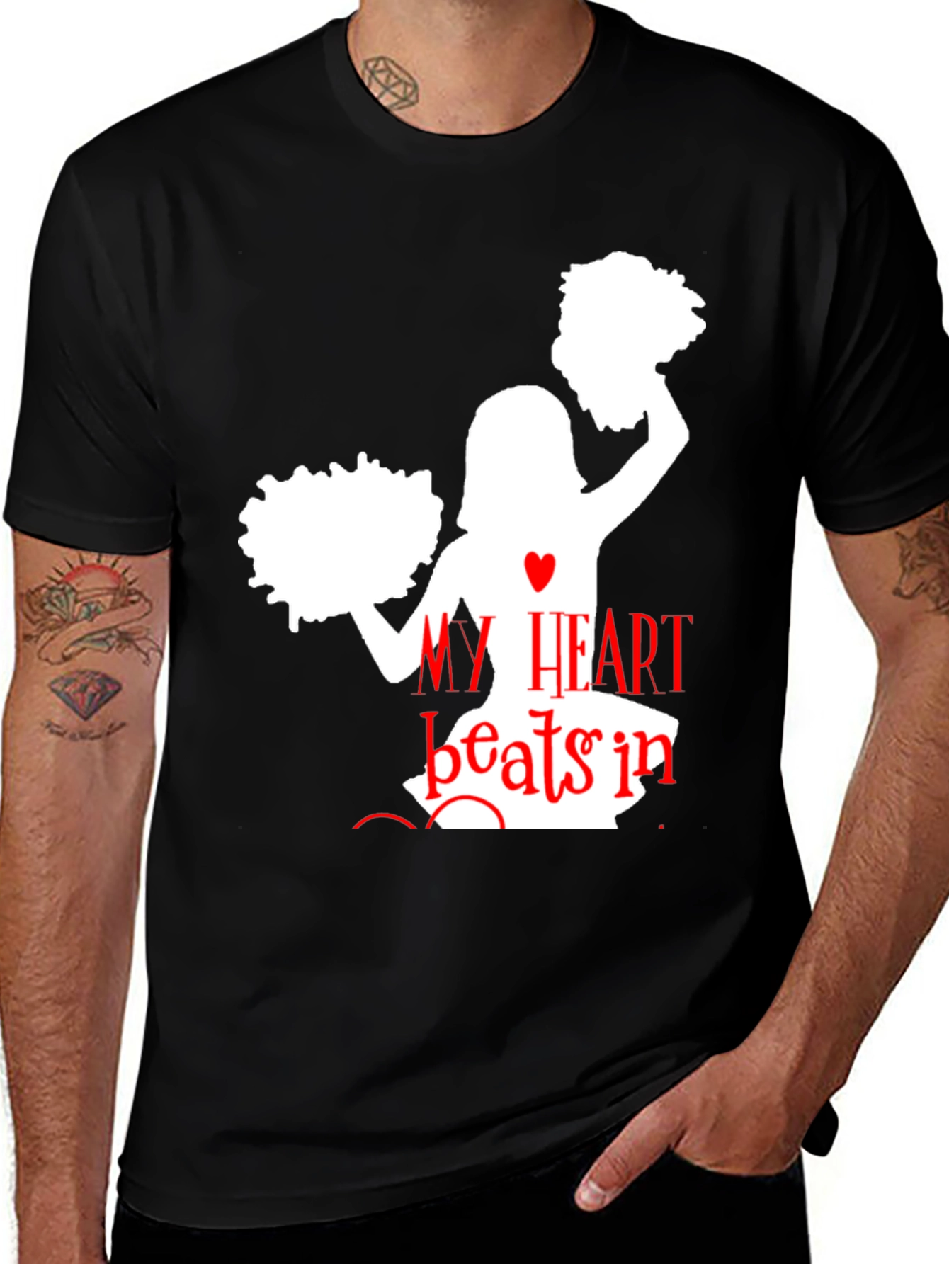 Variant 6 of Cheerleader Heartbeat T-Shirt