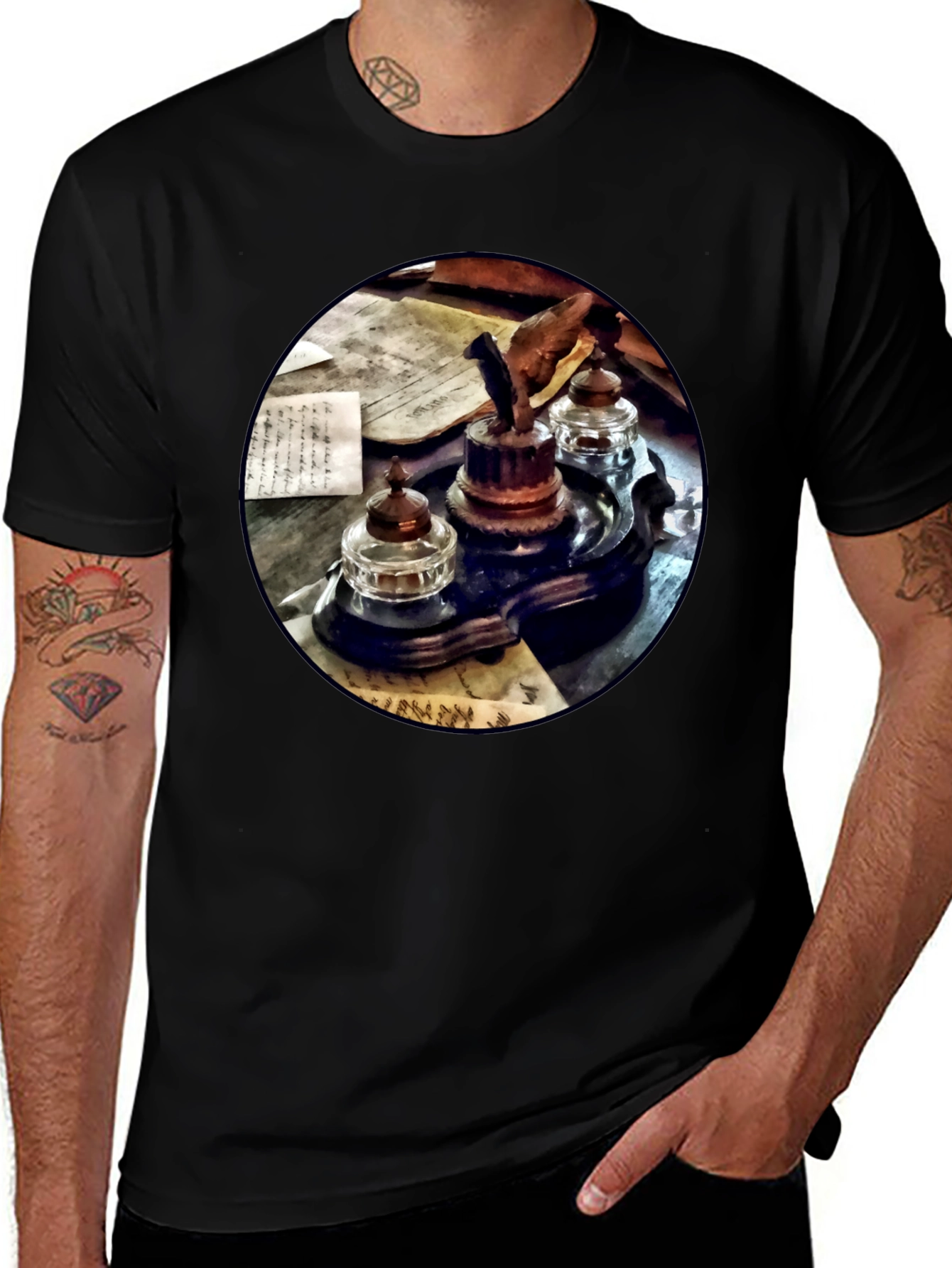 Variant 20 of Vintage Inkwell Design T-Shirt
