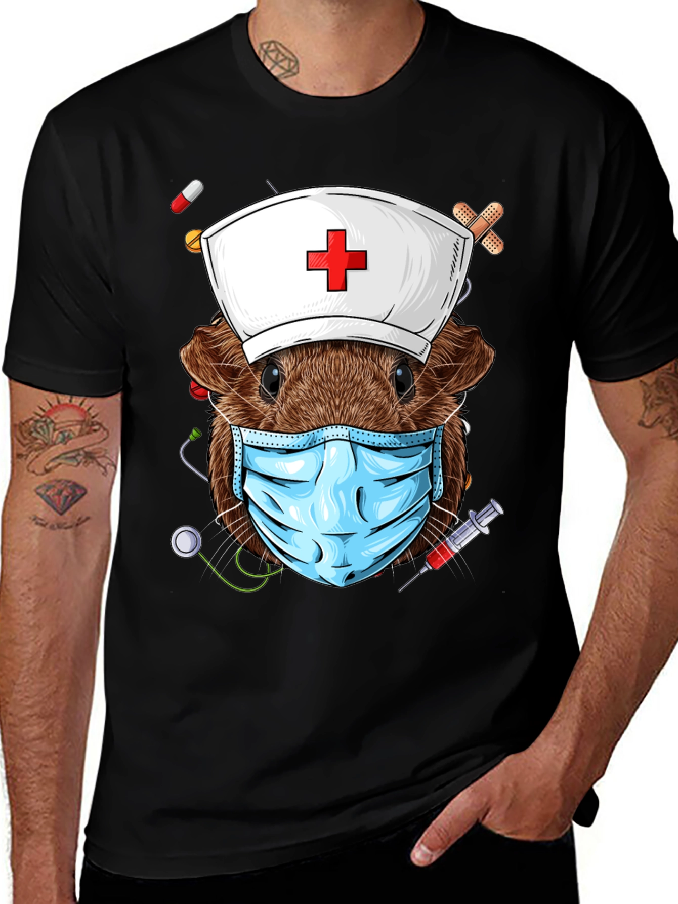 Variant 25 of Nurse Guinea Pig Graphic T-Shirt