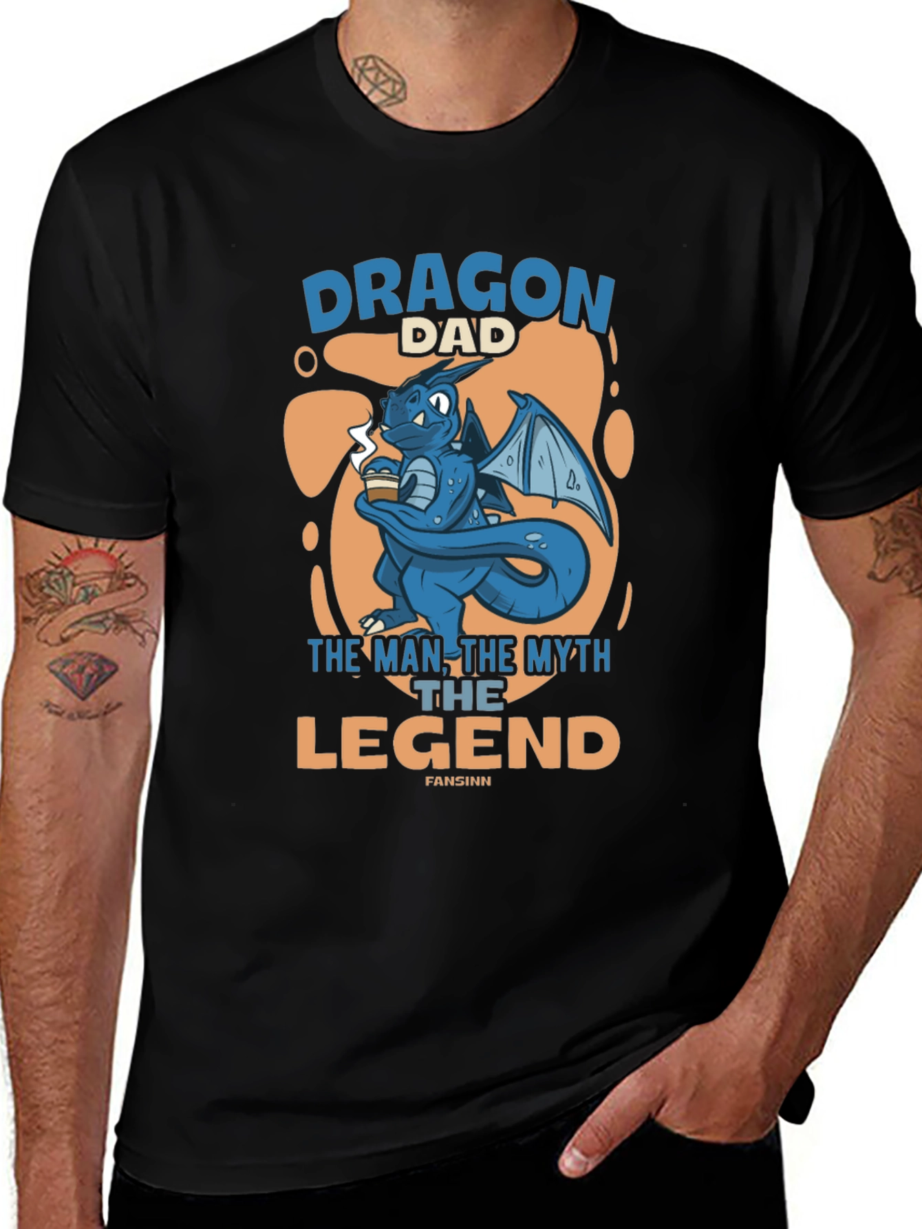 Variant 10 of Dragon Dad T-Shirt - The Man, The Myth, The Legend!
