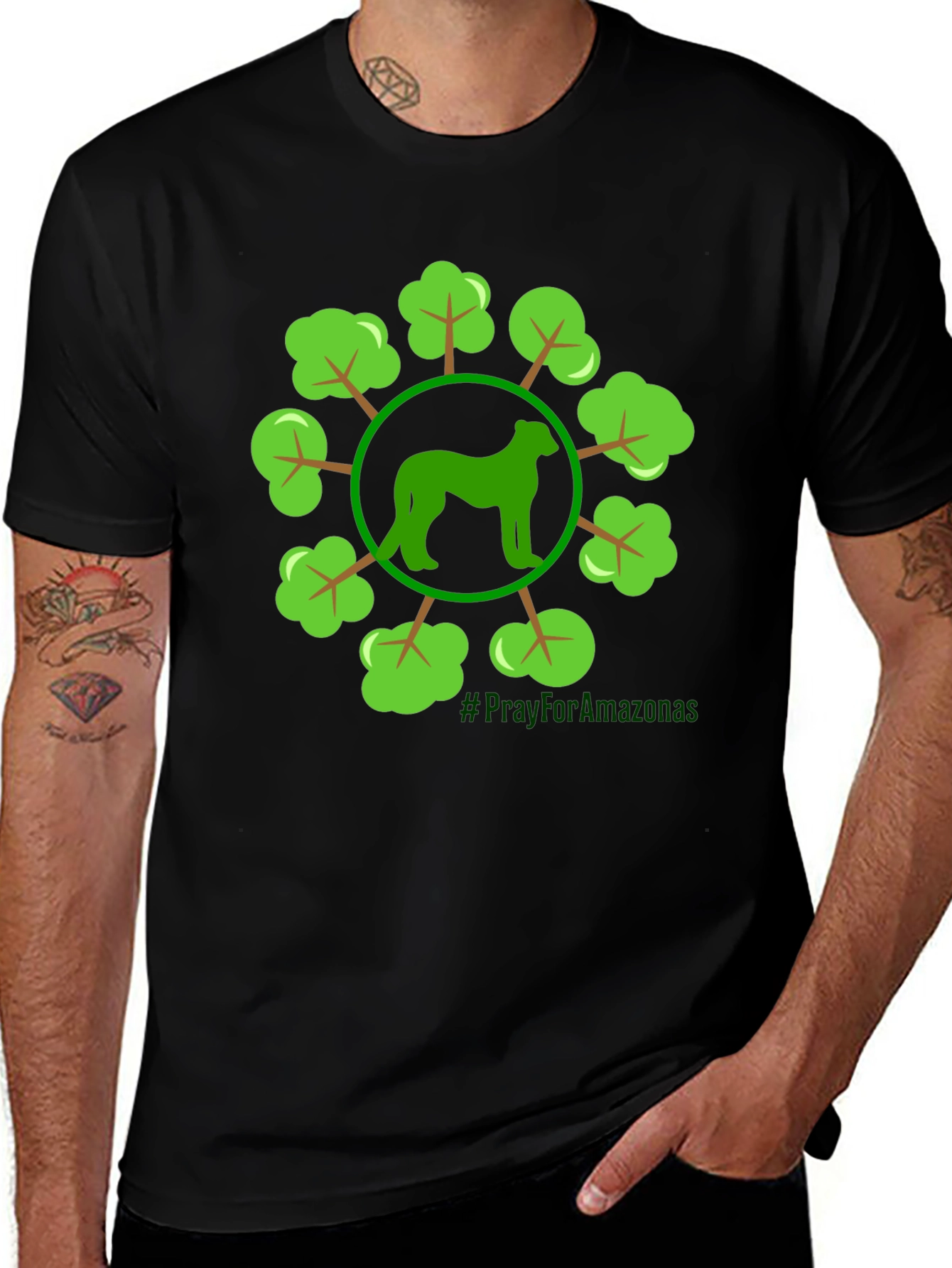 Variant 10 of Eco-Friendly Dog Lover T-Shirt