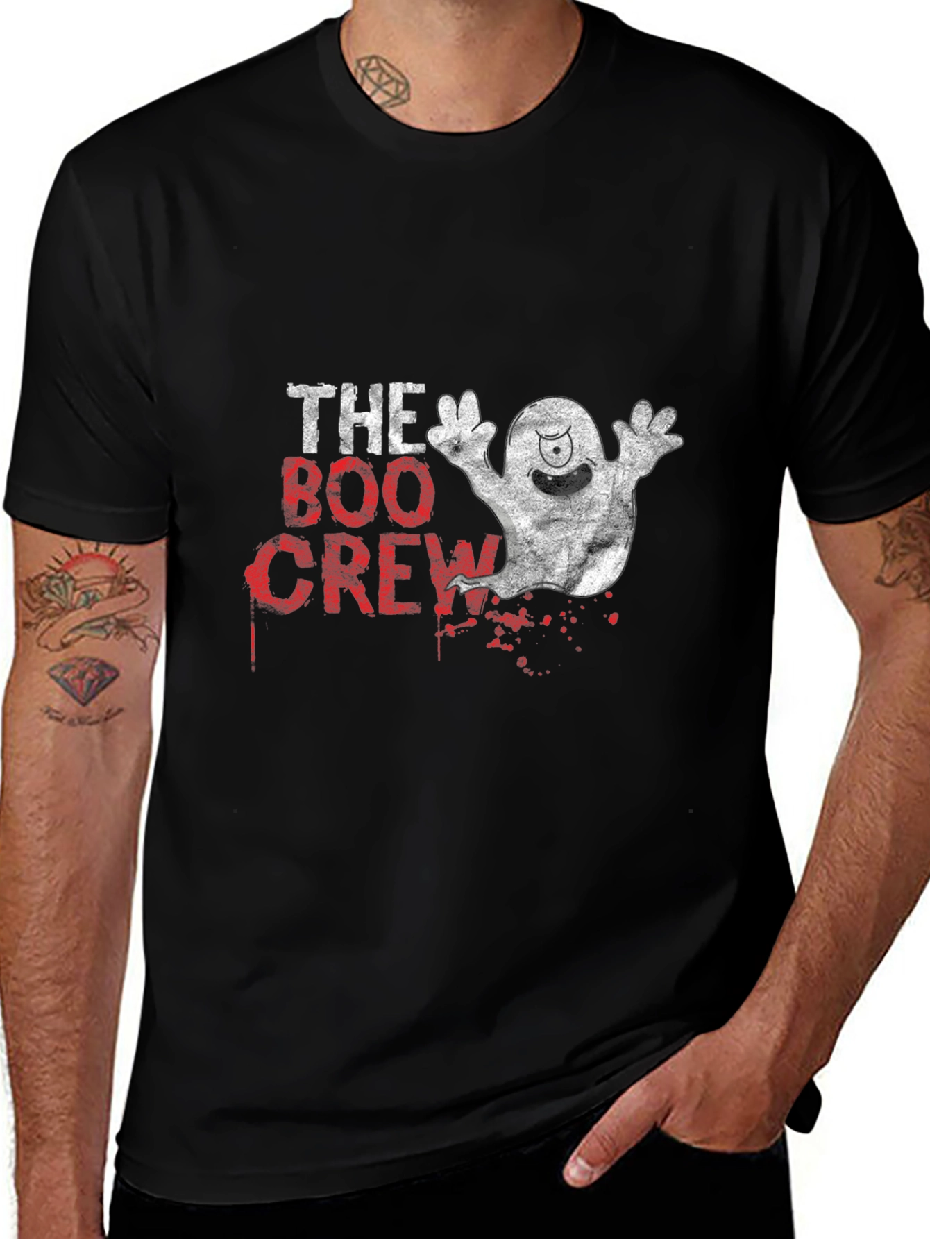 Boo Crew Graphic T-Shirt - Halloween Style