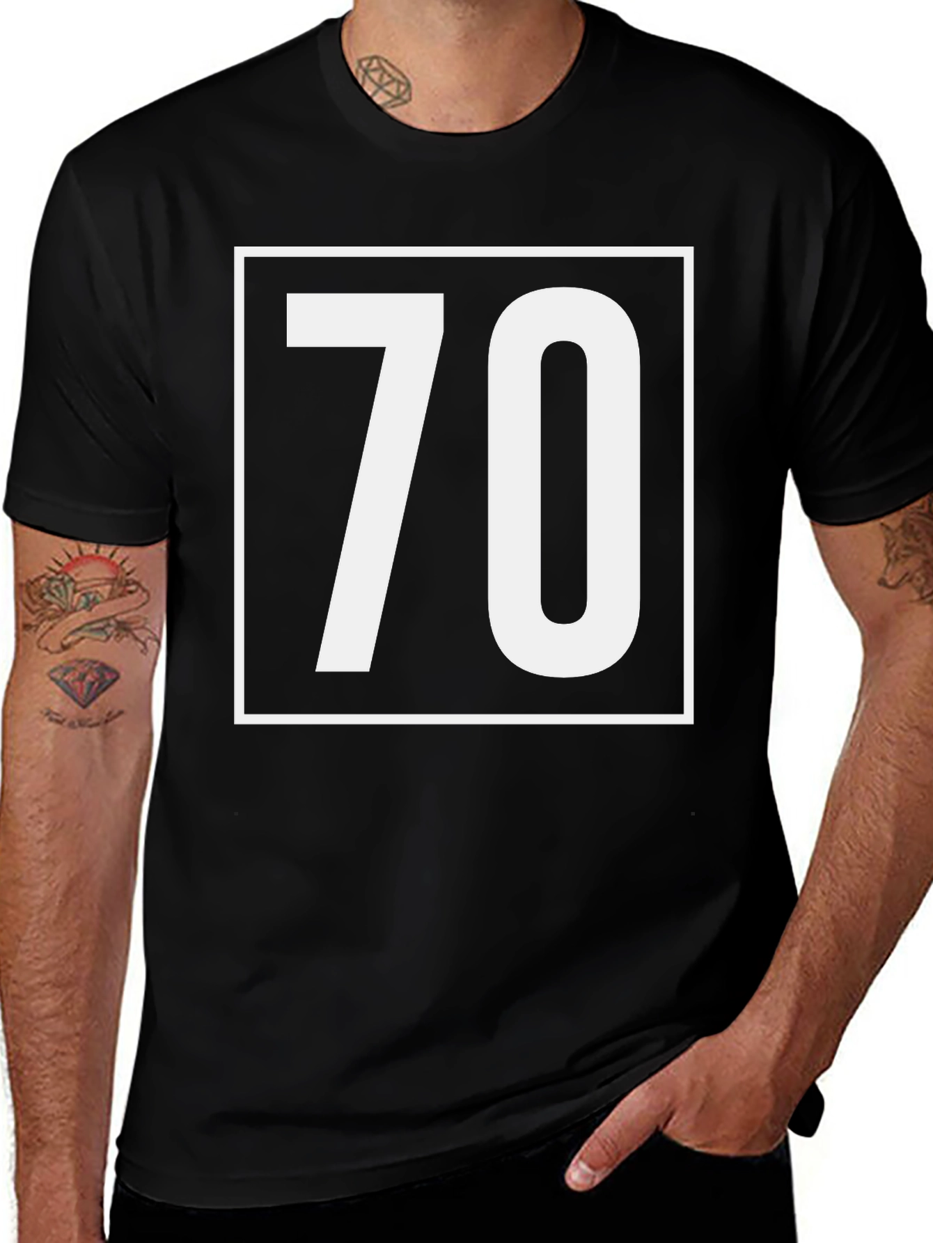 Bold 70 Graphic Tee - Classic Birthday Celebration Shirt