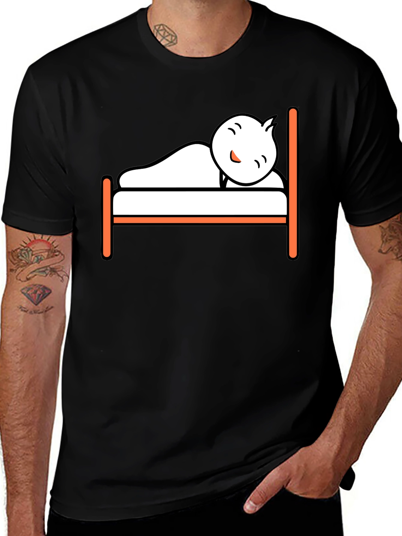 Variant 5 of Dreamy Sloth Tee - Sleepy Cartoon T-Shirt