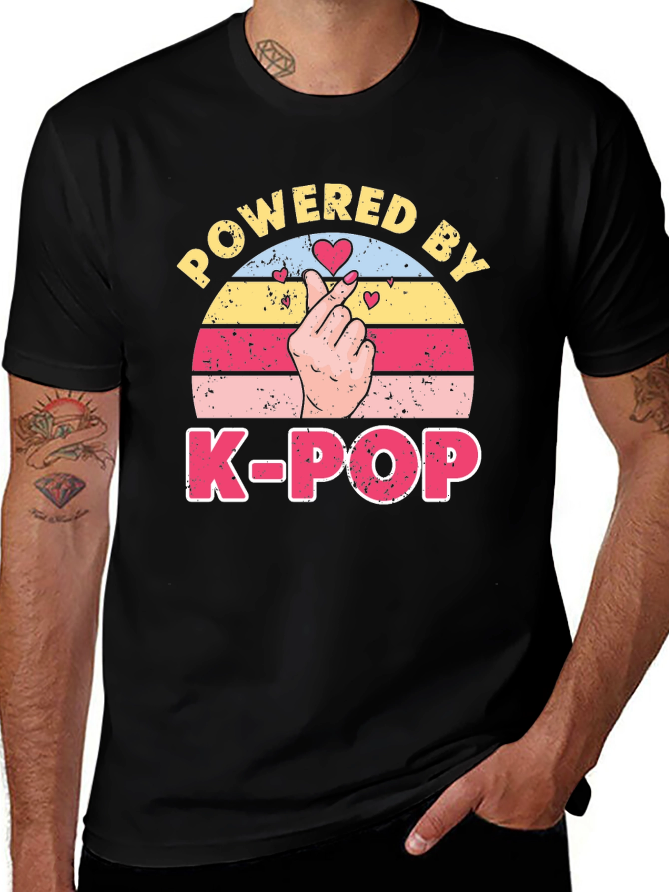 Powered by K-Pop T-Shirt Black