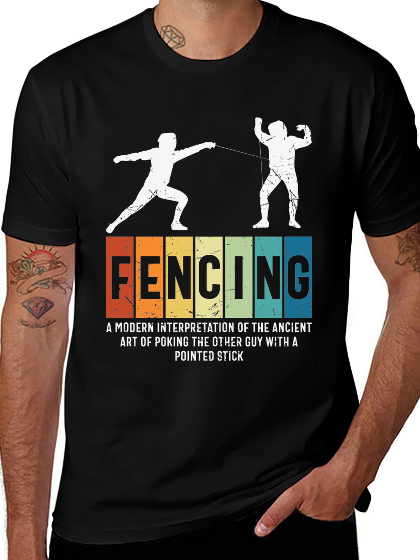 Variant 15 of Fencing T-Shirt: A Modern Take on a Classic Sport