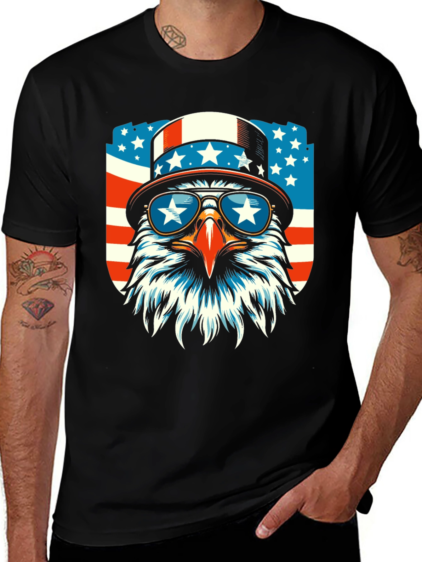 Variant 14 of Patriotic Eagle Graphic Tee - USA Pride