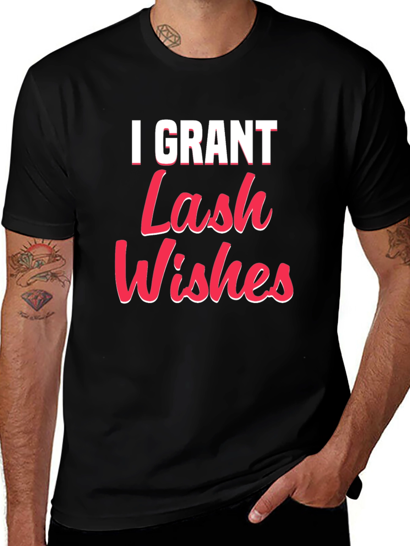 Variant 3 of I Grant Lash Wishes Black T-Shirt
