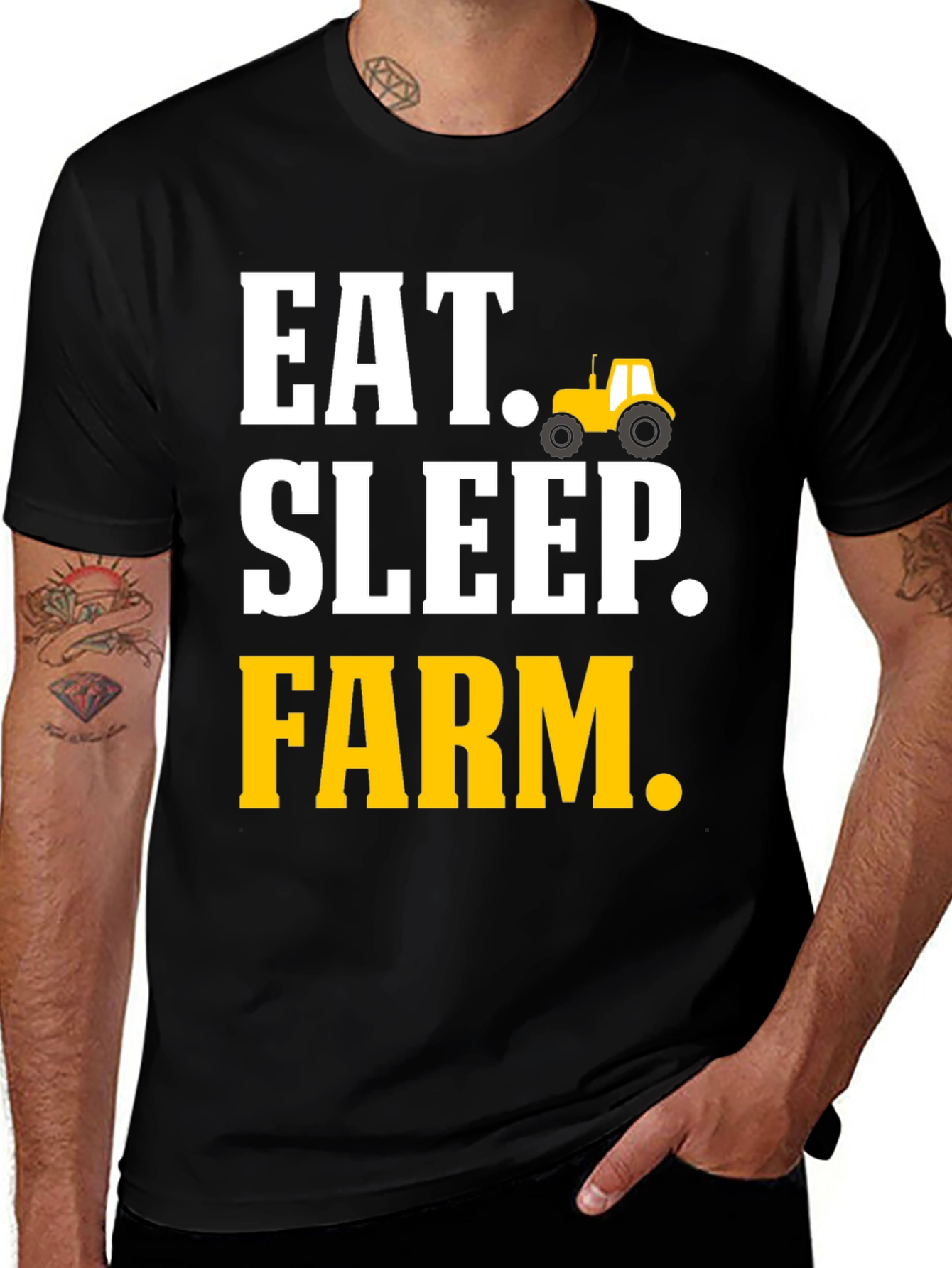 Eat Sleep Farm T-Shirt - Farming Life Tee