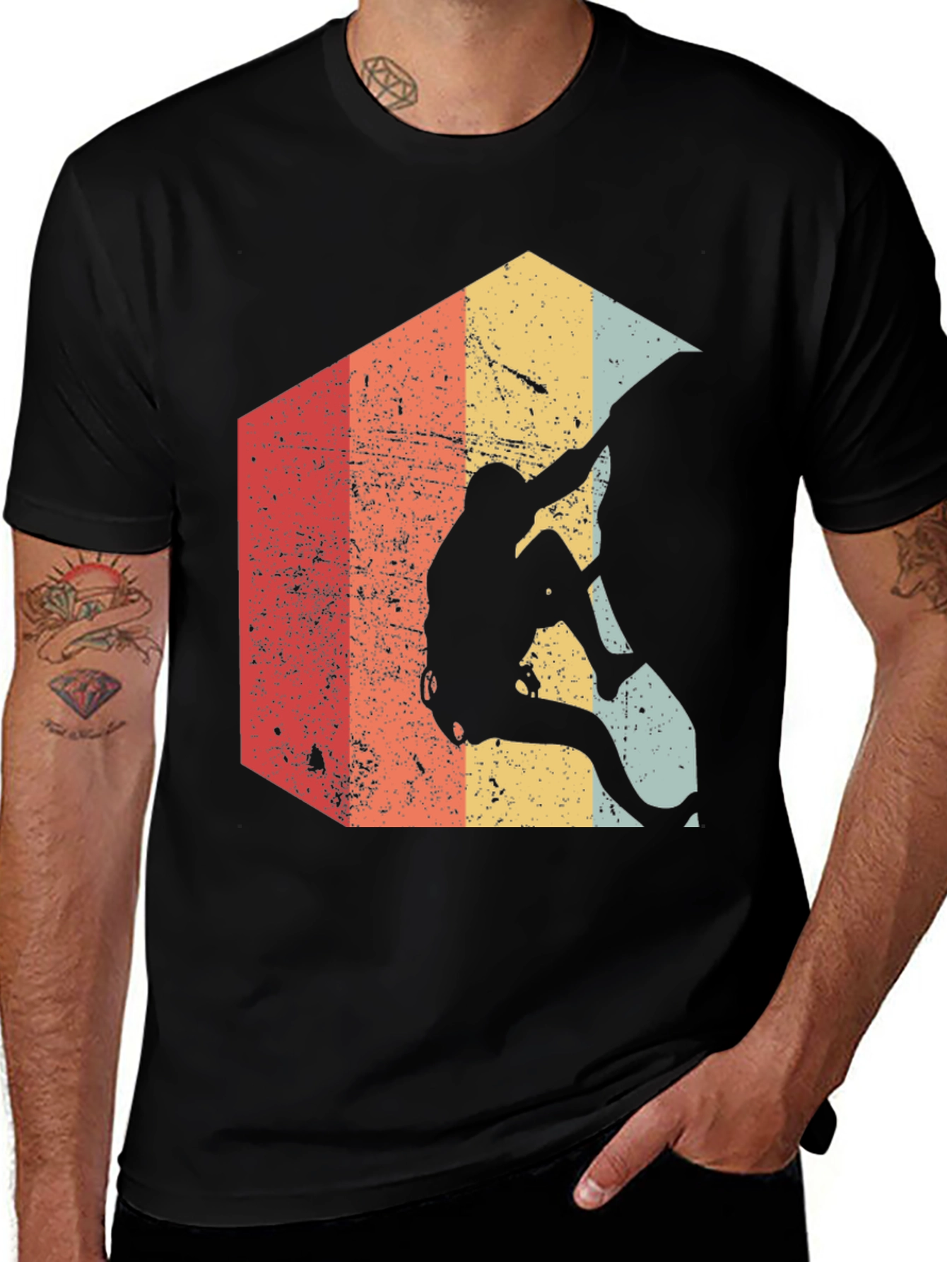 Variant 23 of Vintage Rock Climbing Graphic Tee