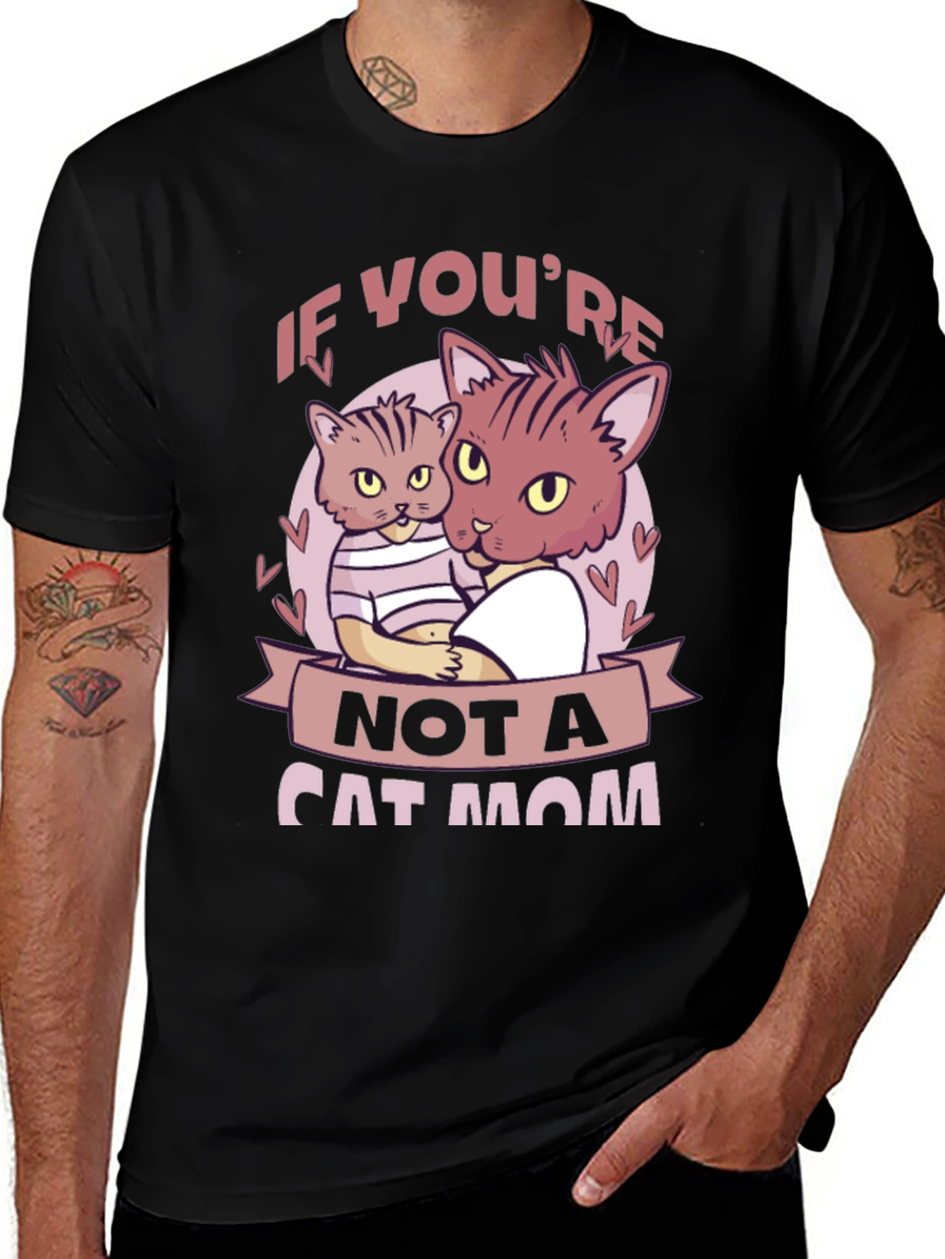 Variant 18 of If You're Not a Cat Mom T-Shirt
