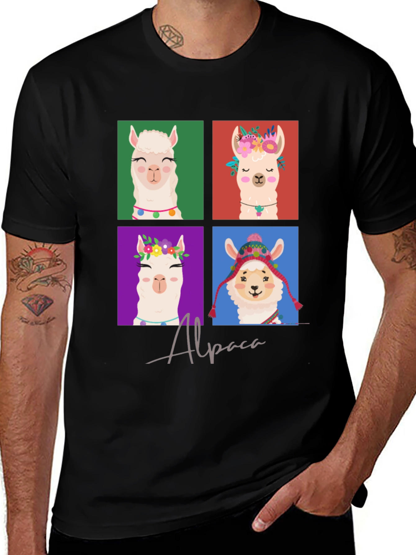Alpaca T-Shirt Cute Animal Graphic Tee