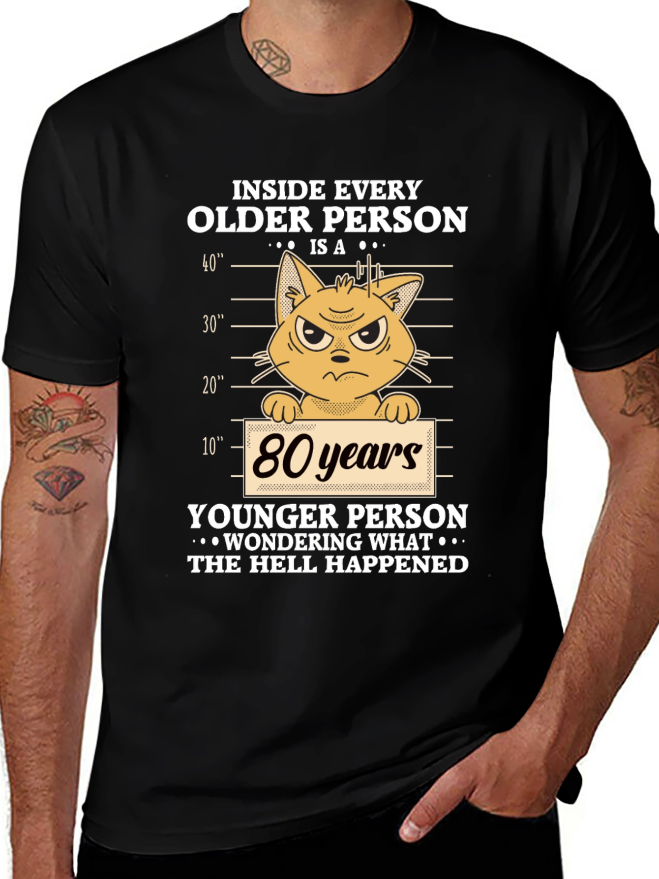 Variant 7 of Funny 'Inside Every Older Person' Novelty T-Shirt