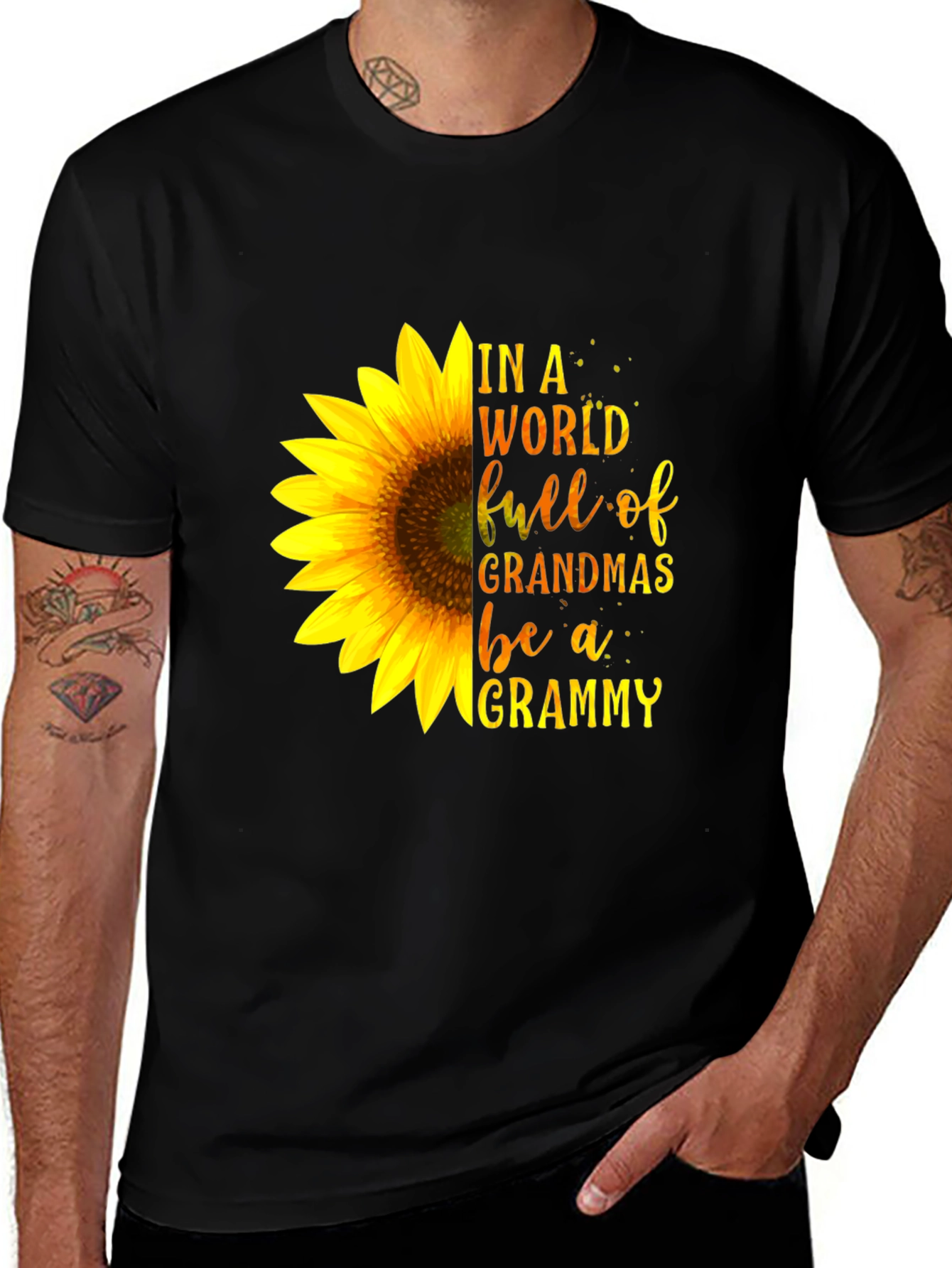 Variant 19 of Sunflower Grammy T-Shirt: "Be a Grammy"