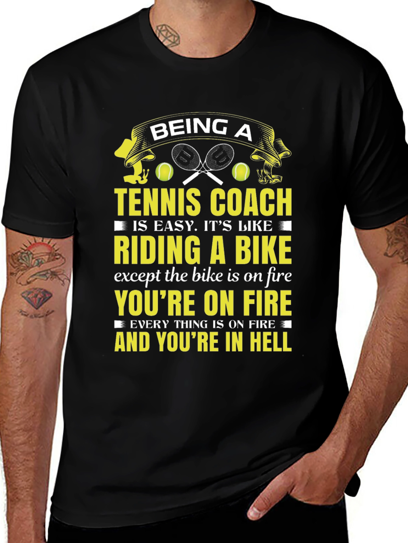Being a Tennis Coach T-Shirt - Funny Gift for Tennis Coaches
