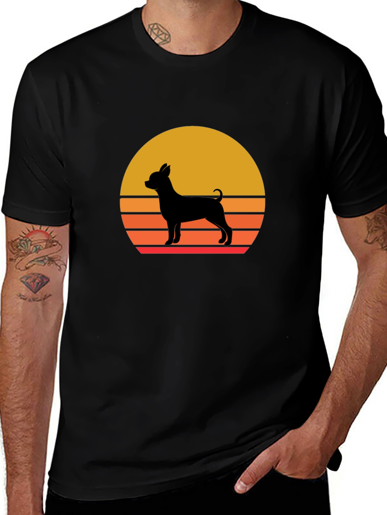 Variant 8 of Chihuahua Sunset Graphic Tee