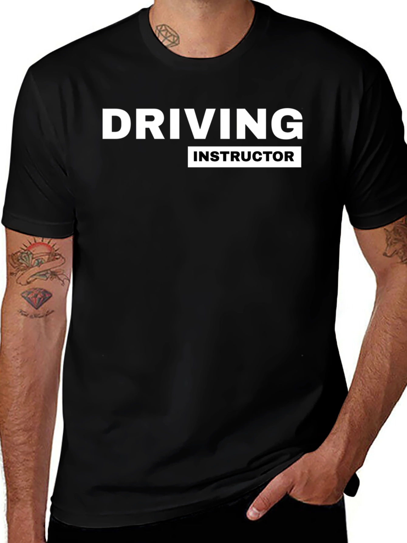 Variant 4 of Driving Instructor Black T-Shirt