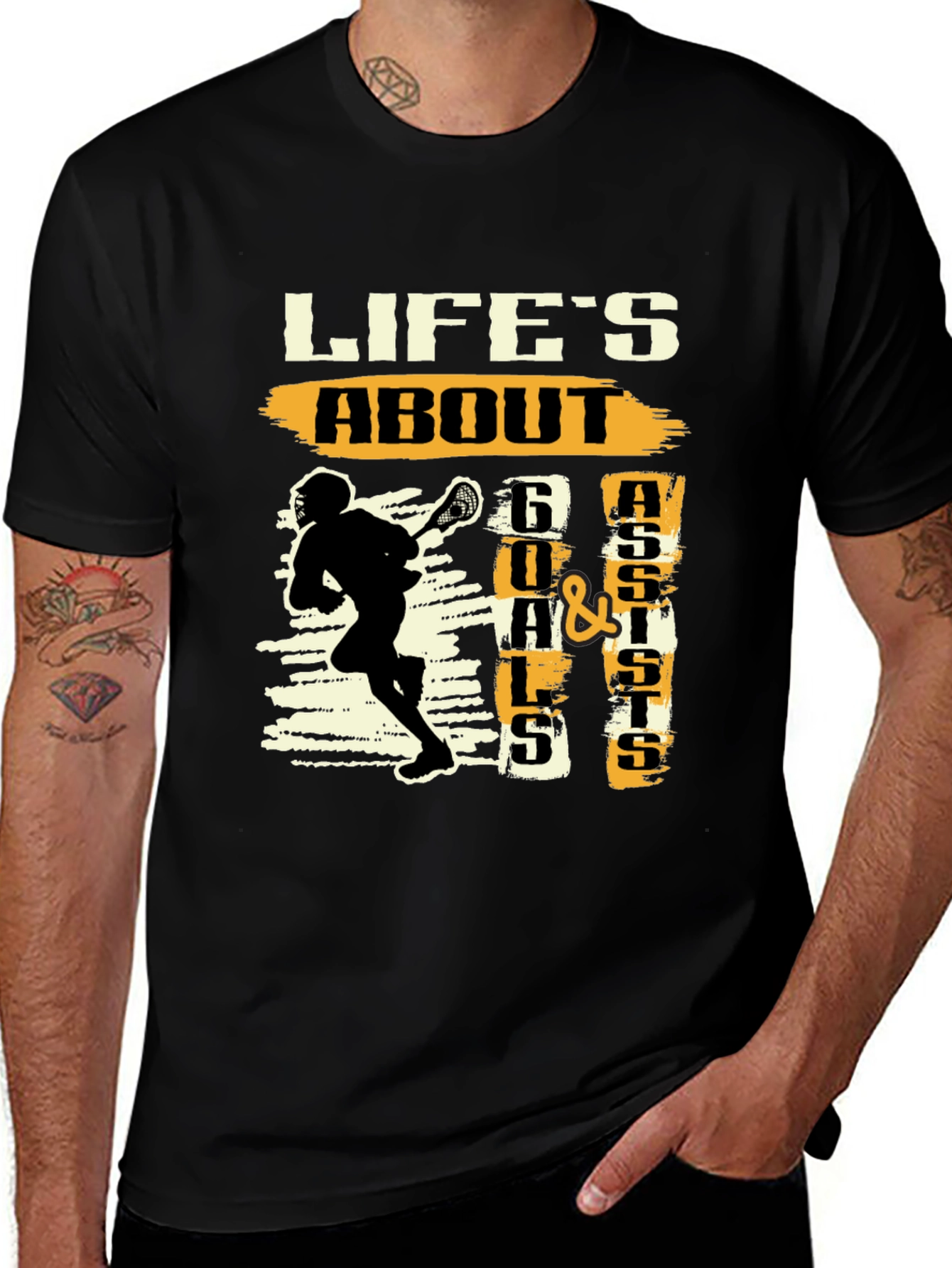Life's About Goals and Assists Lacrosse T-Shirt
