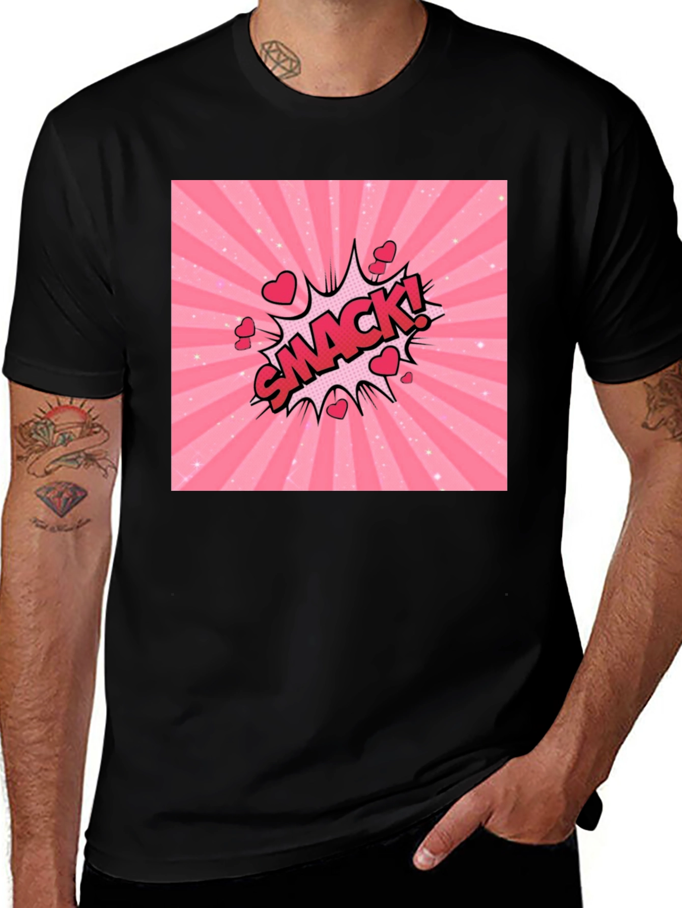 Variant 26 of Smack! Heart Burst Graphic Tee - Valentine's Day