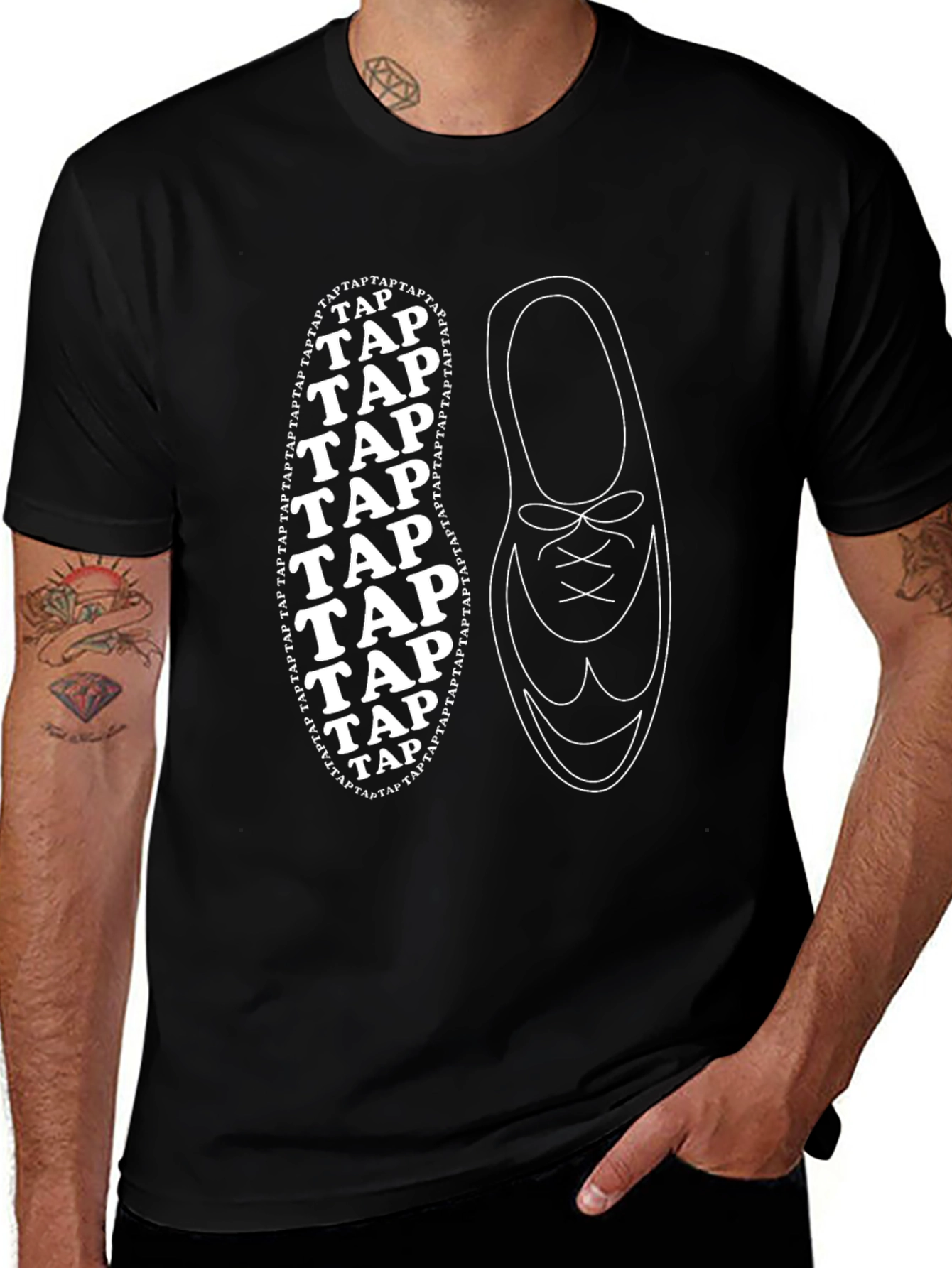 Variant 18 of Tap Dance T-Shirt - Novelty Shoe Design