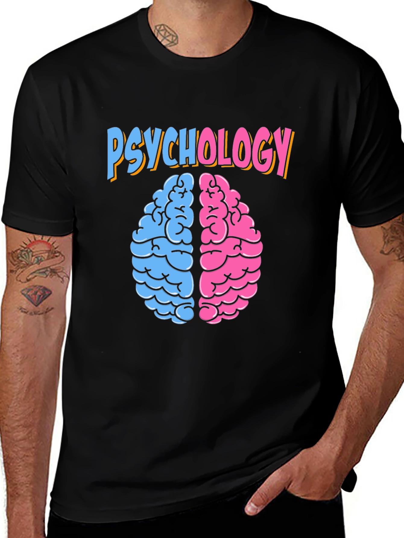 Variant 23 of Psychology Brain T-Shirt