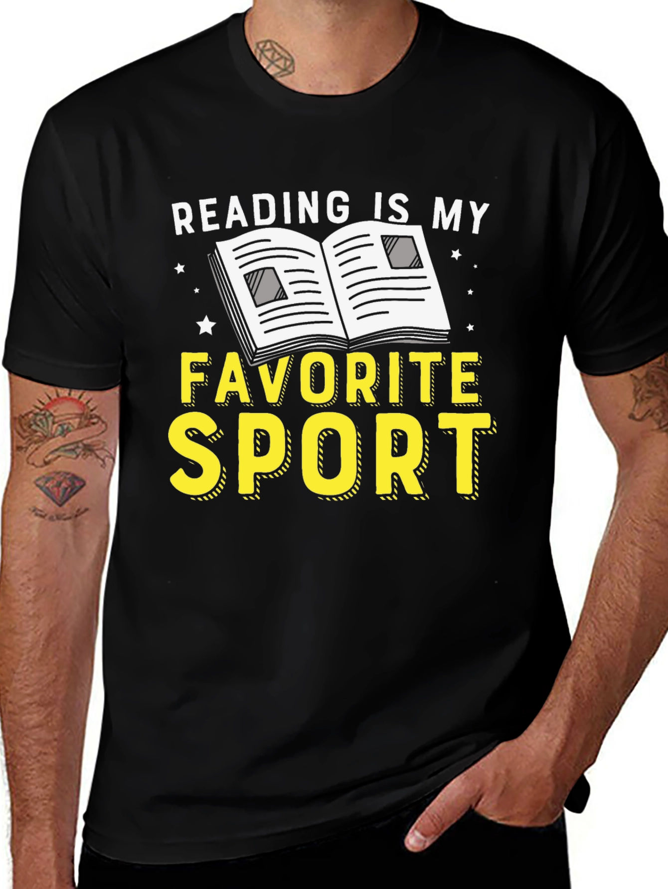 Variant 23 of Reading is My Favorite Sport Graphic Tee
