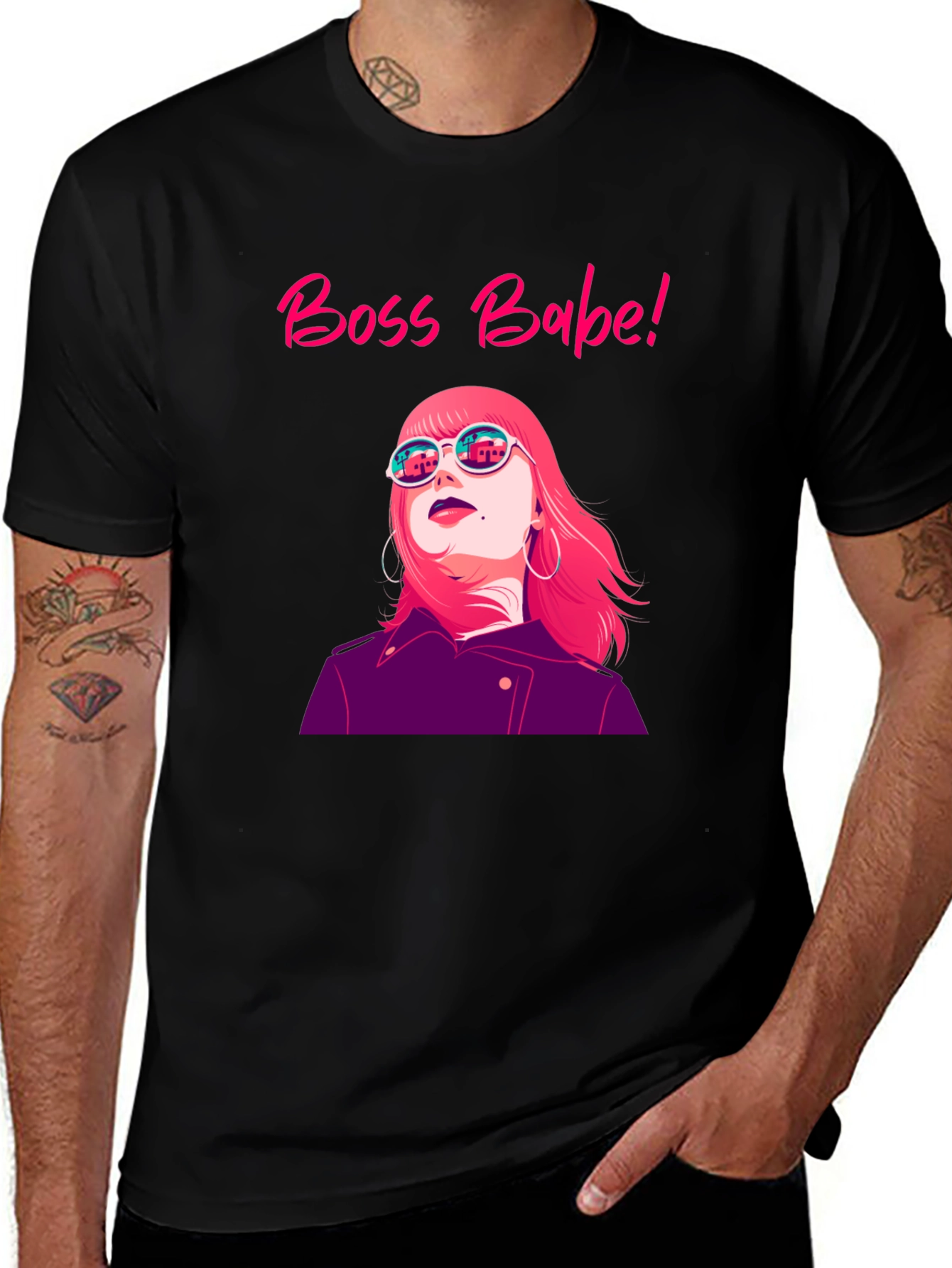 Variant 26 of Boss Babe Graphic Tee - Stylish & Empowering