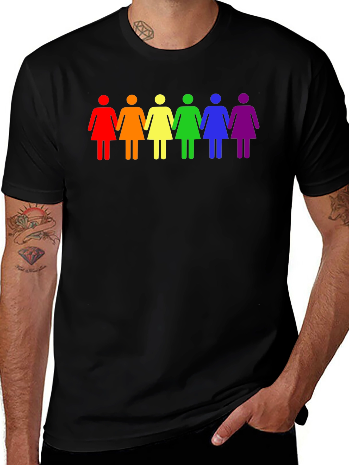 Variant 20 of LGBTQ+ Women's Rainbow Equality T-Shirt