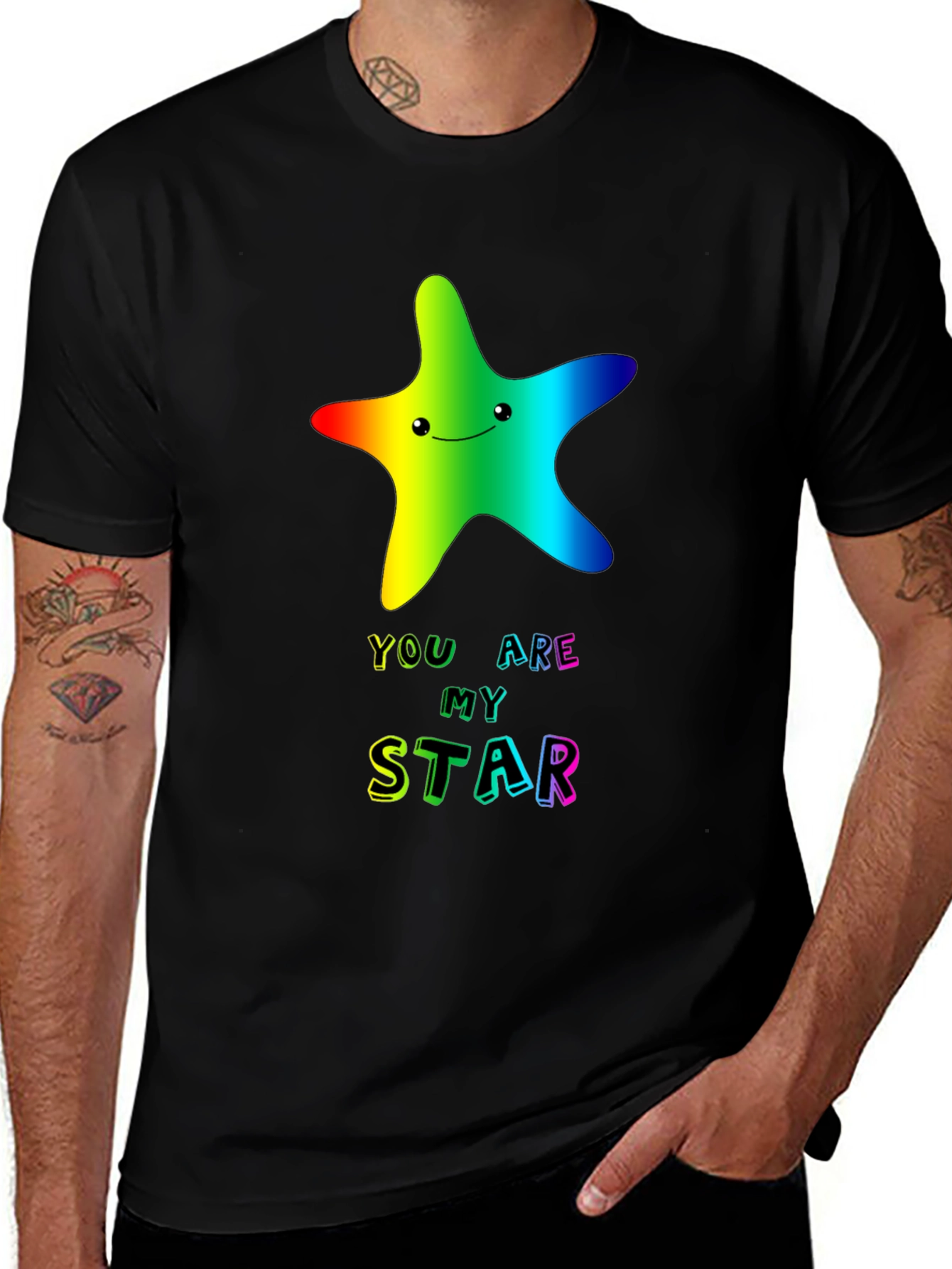 You Are My Star Graphic Tee - Black Unisex T-Shirt
