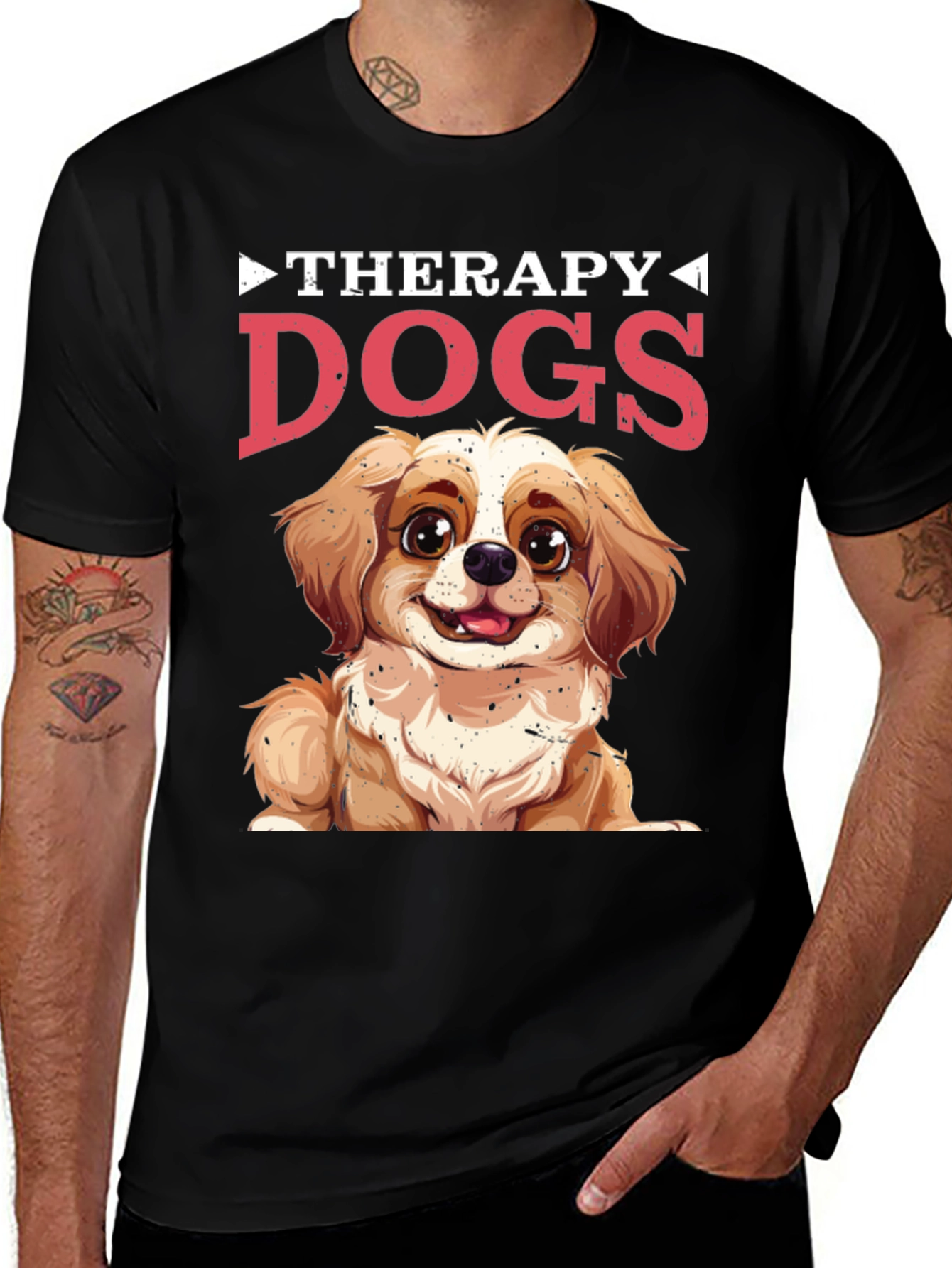 Variant 29 of Therapy Dogs T-Shirt, Cute Puppy Design