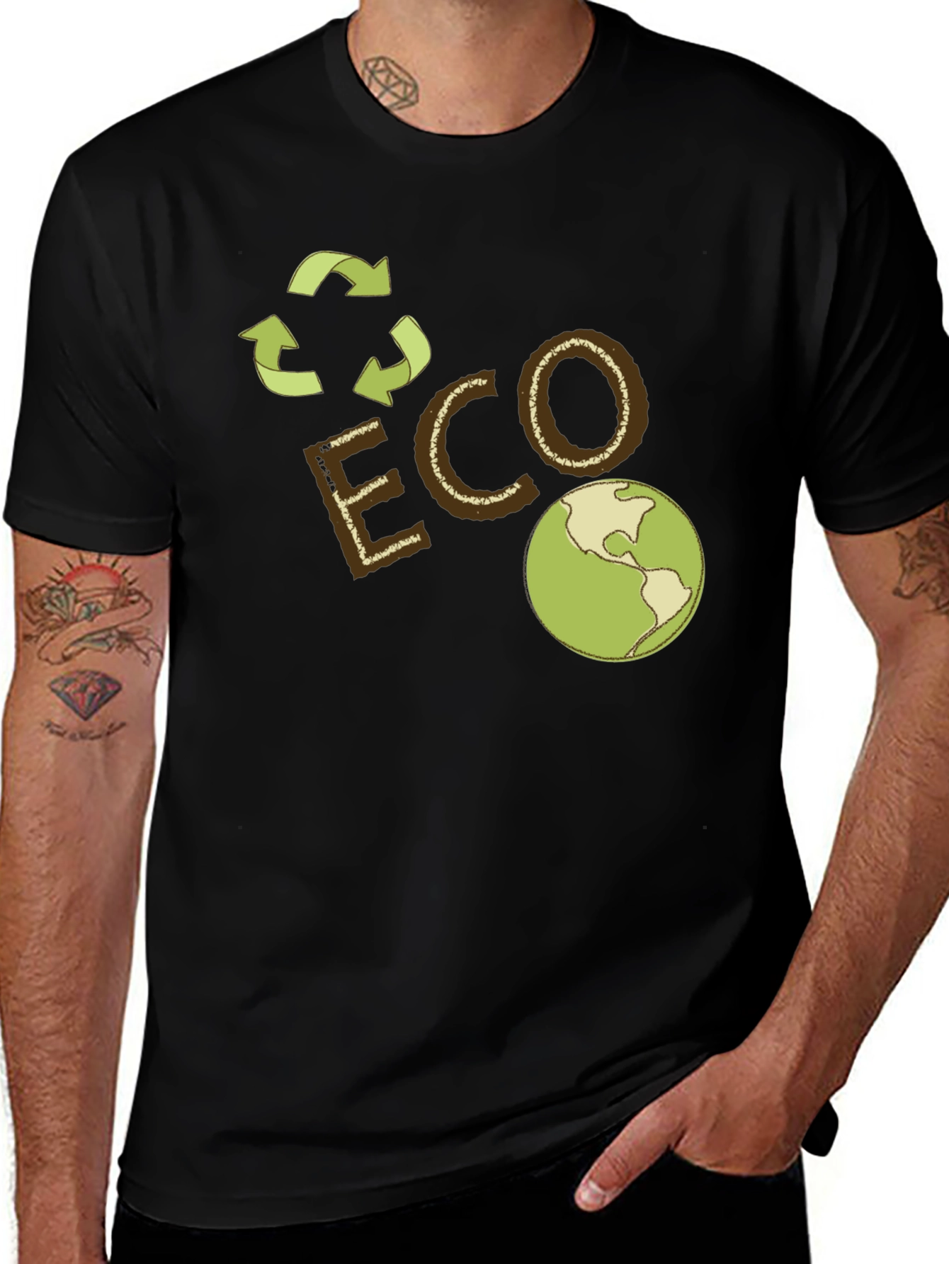 Eco-Friendly Earth Graphic Tee
