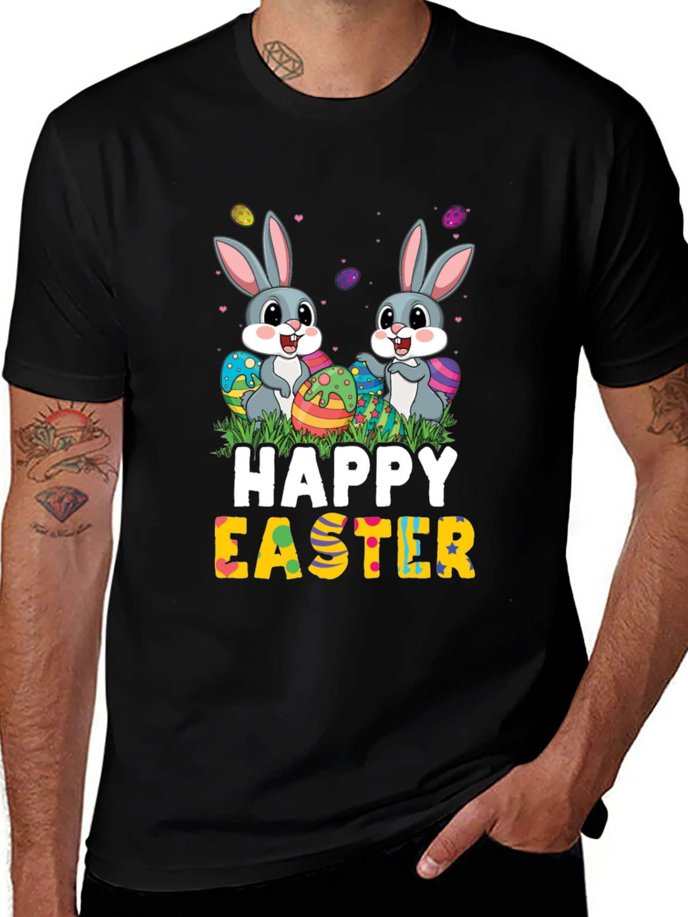 Variant 27 of Happy Easter Bunny Graphic T-Shirt