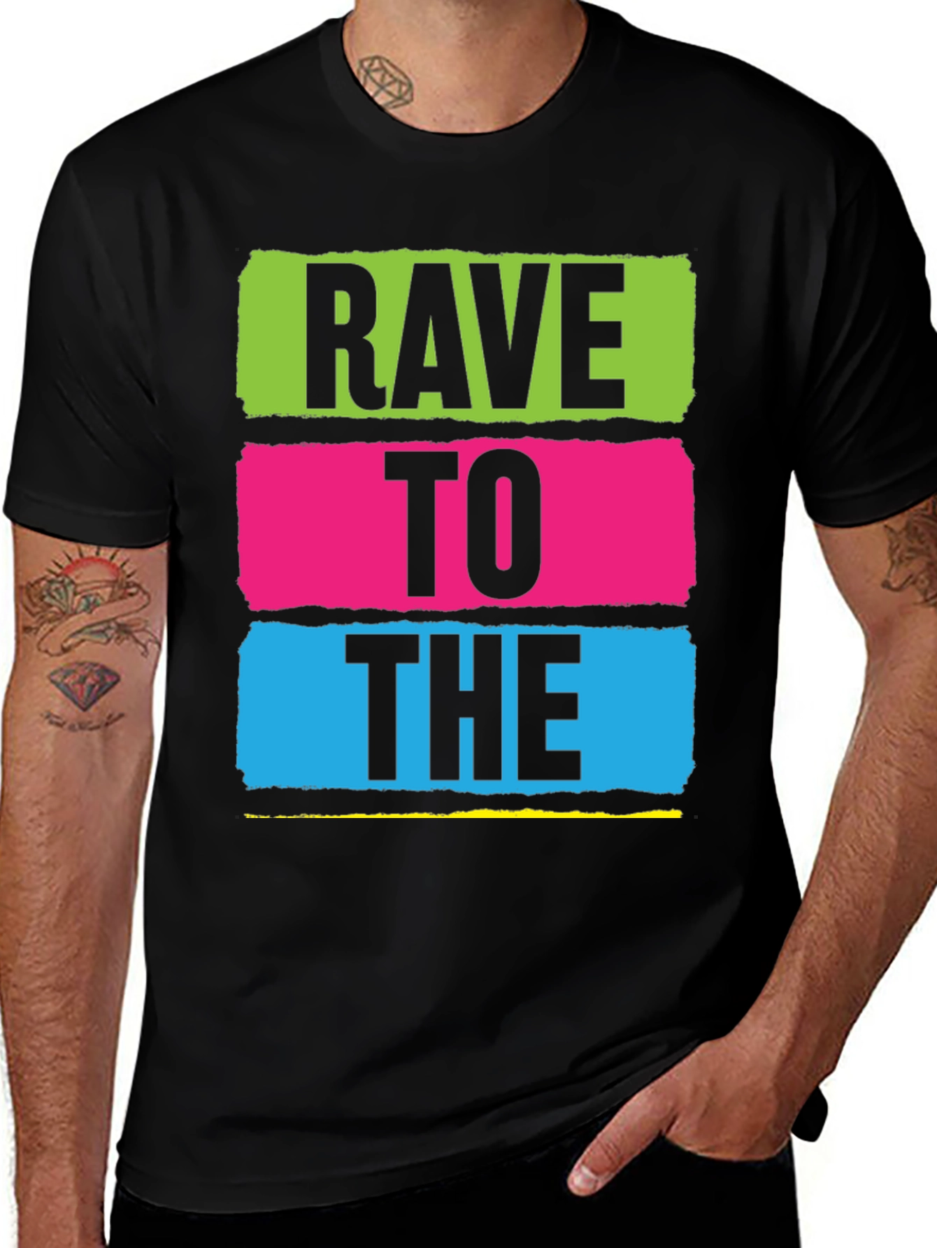 Variant 19 of Rave To The Graphic Tee - Vibrant Party T-Shirt