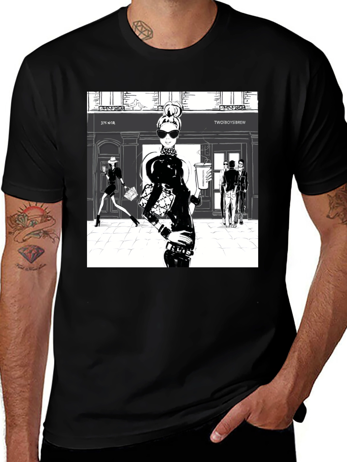 Variant 2 of Stylish Graphic Print Tee