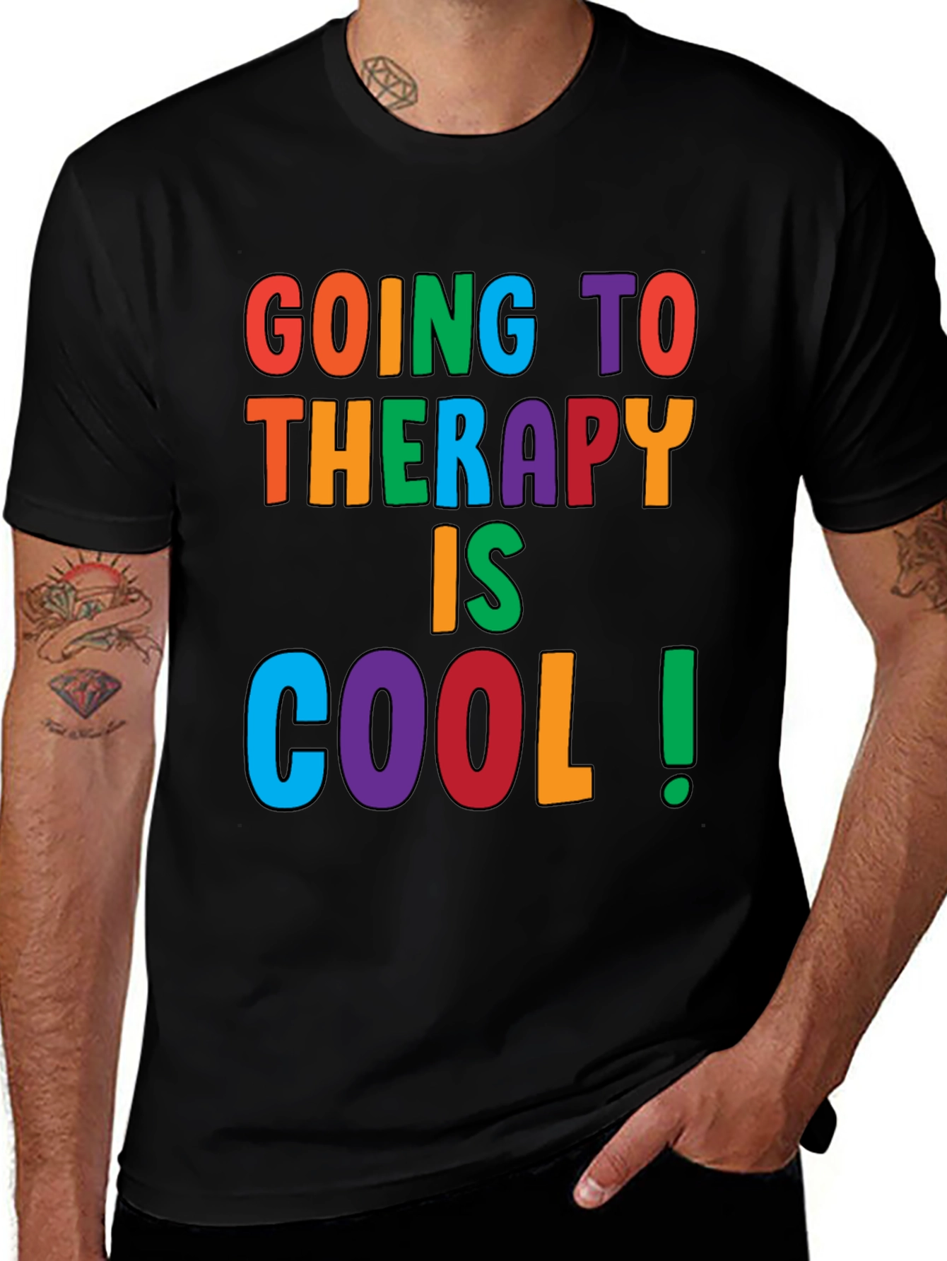 Variant 12 of Therapy Is Cool Graphic Tee - Comfort Fit