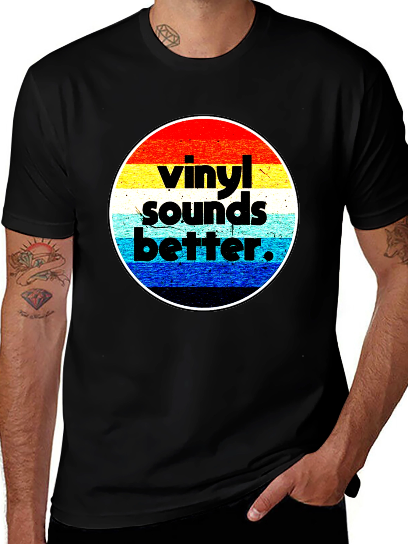 Variant 6 of Vinyl Sounds Better Retro T-Shirt