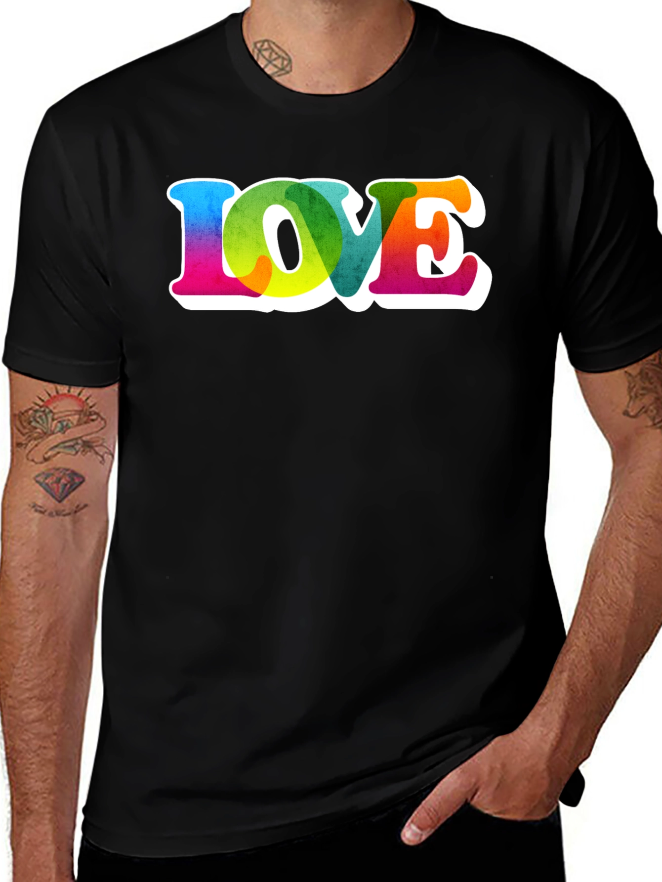 Variant 15 of Rainbow LOVE Graphic T-Shirt