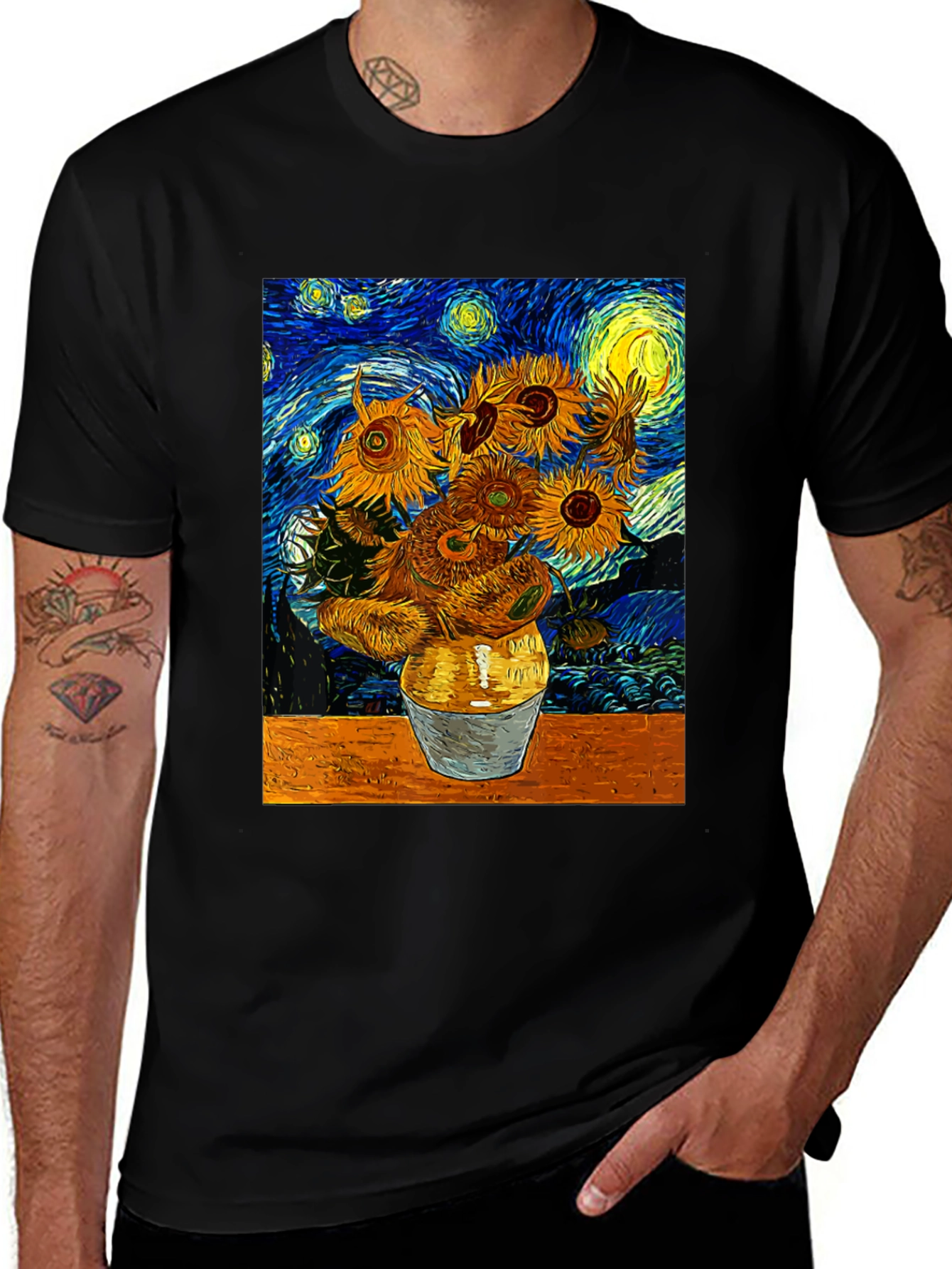 Sunflower Van Gogh T-Shirt - Artistic Impression