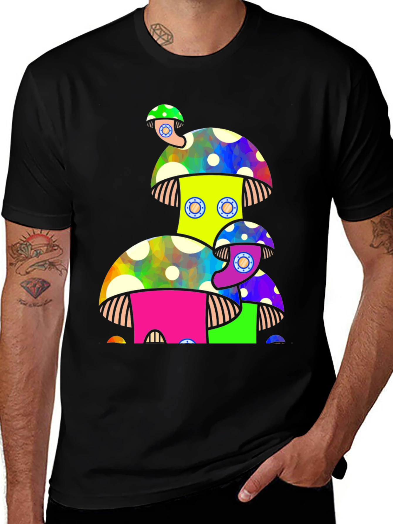 Variant 15 of Psychedelic Mushroom T-Shirt