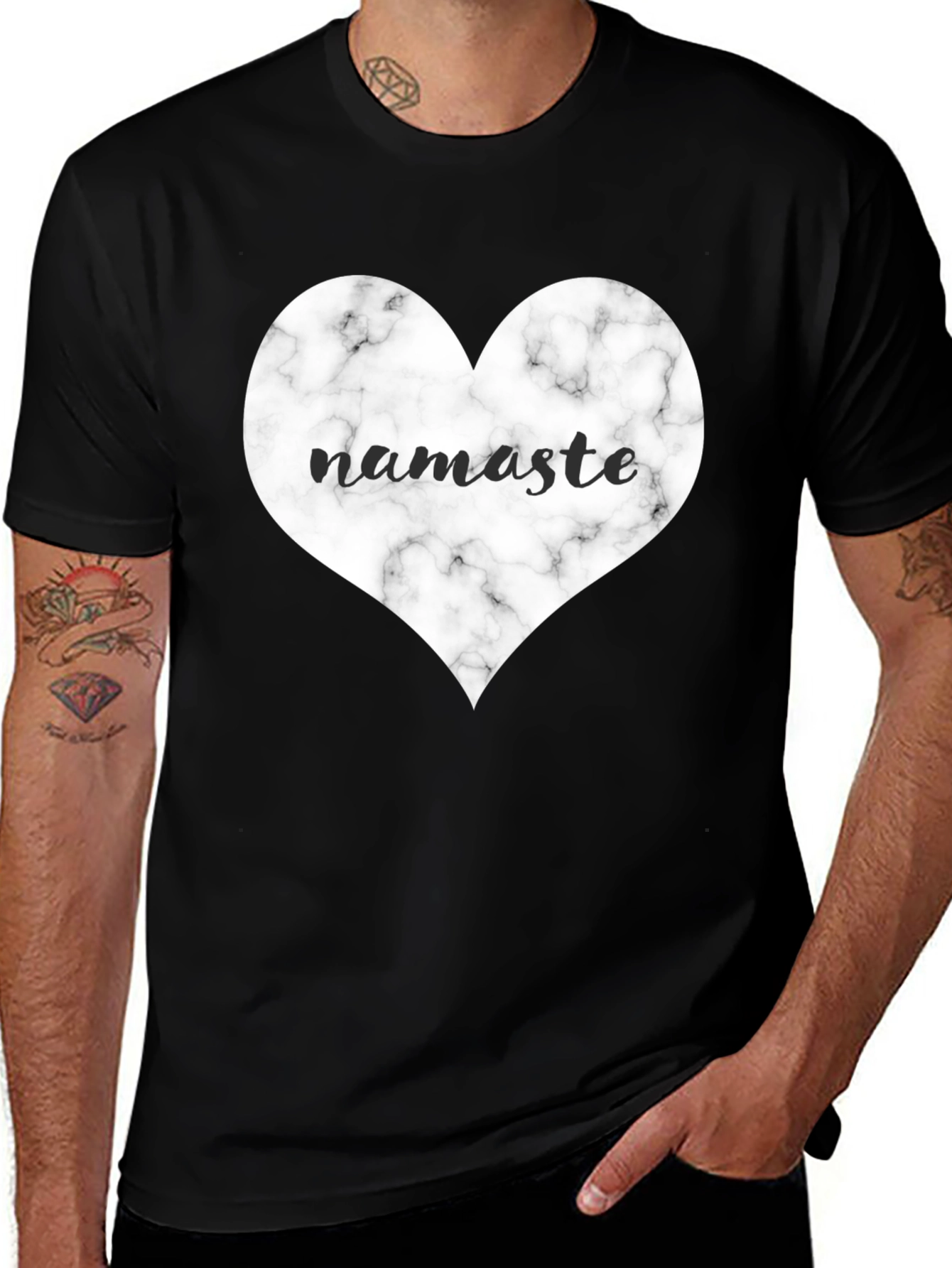 Namaste Heart Graphic Tee