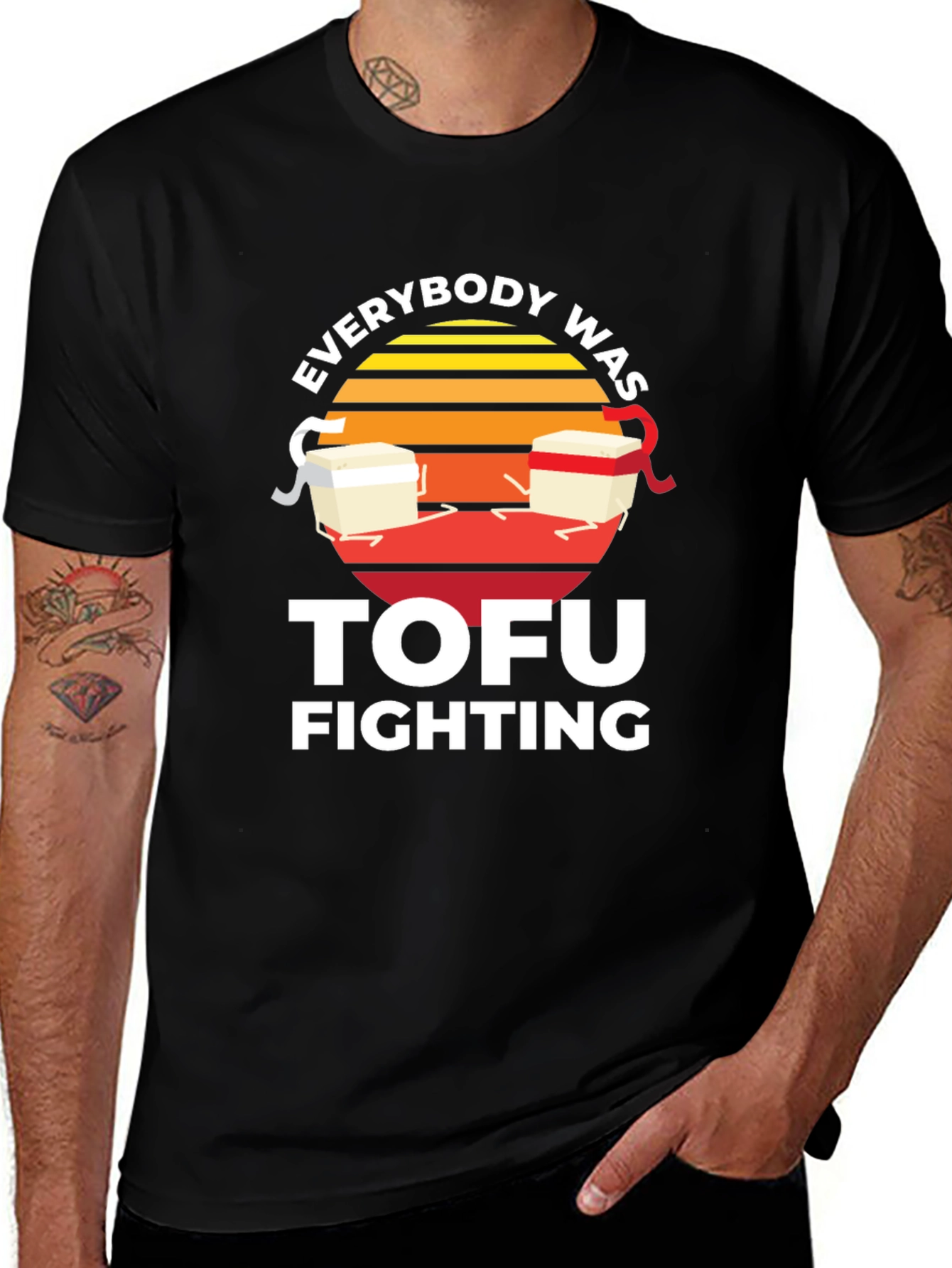 Variant 2 of Everybody Was Tofu Fighting Graphic T-Shirt