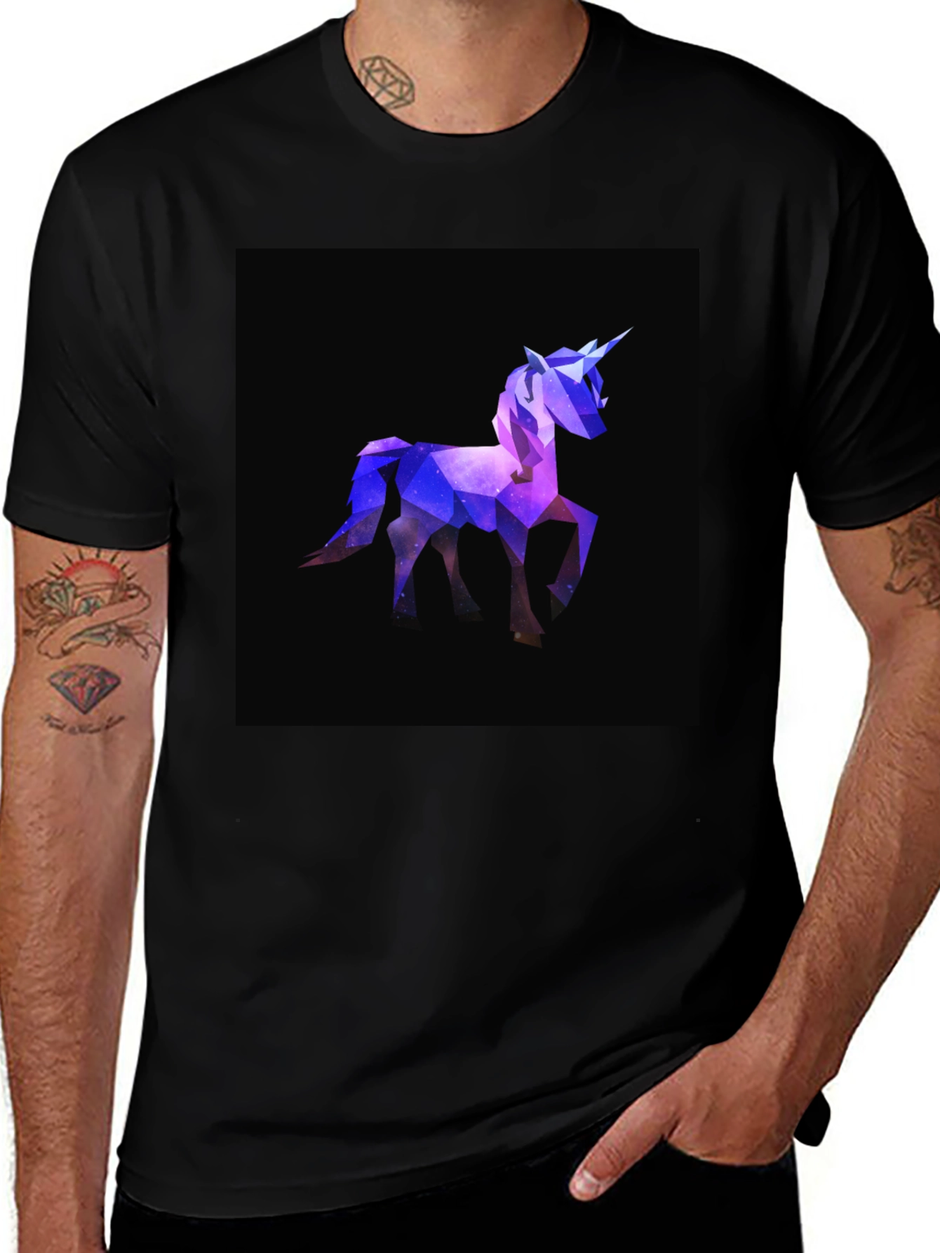 Variant 26 of Geometric Unicorn T-Shirt - Stylish Graphic Tee