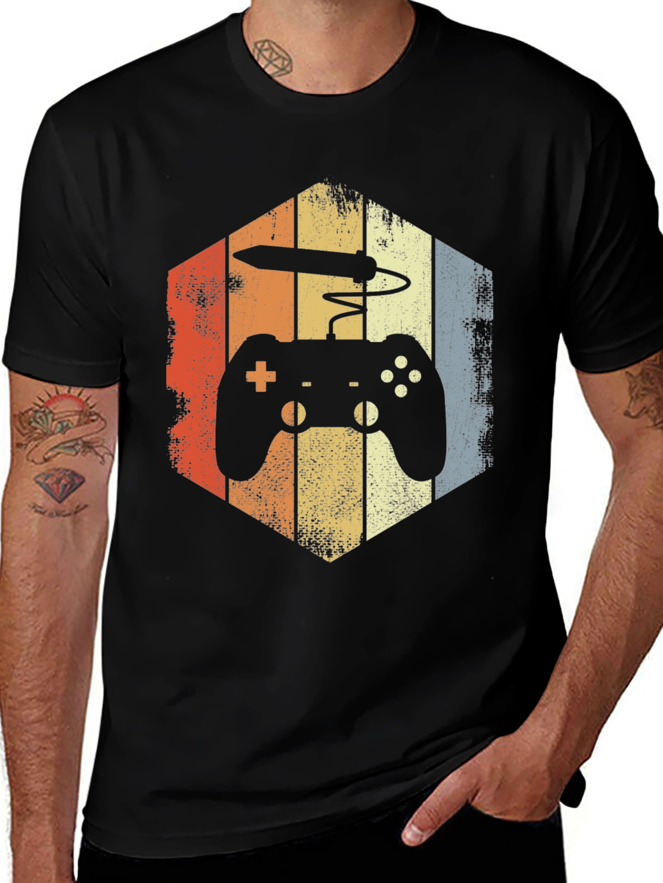 Retro Gaming Controller Graphic Tee - Gamer Style