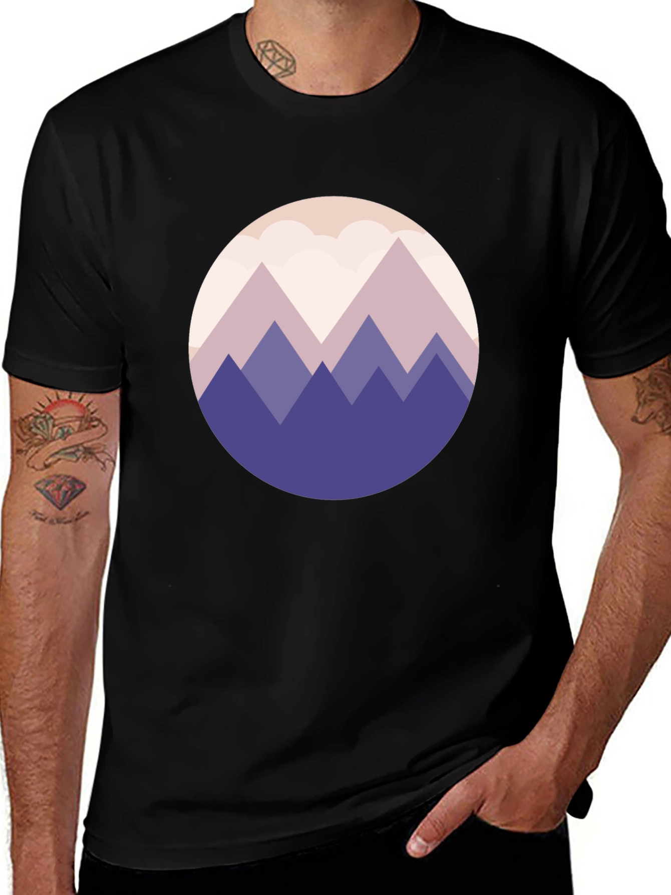 Variant 25 of Mountain Graphic Tee - Modern Design