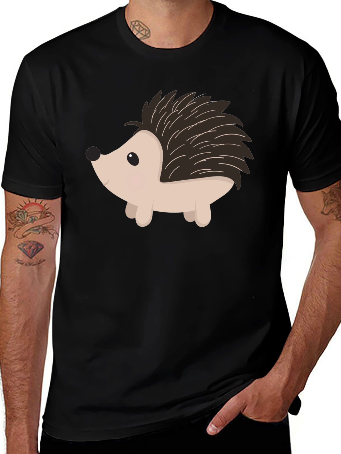 Variant 29 of Cute Hedgehog Graphic T-Shirt