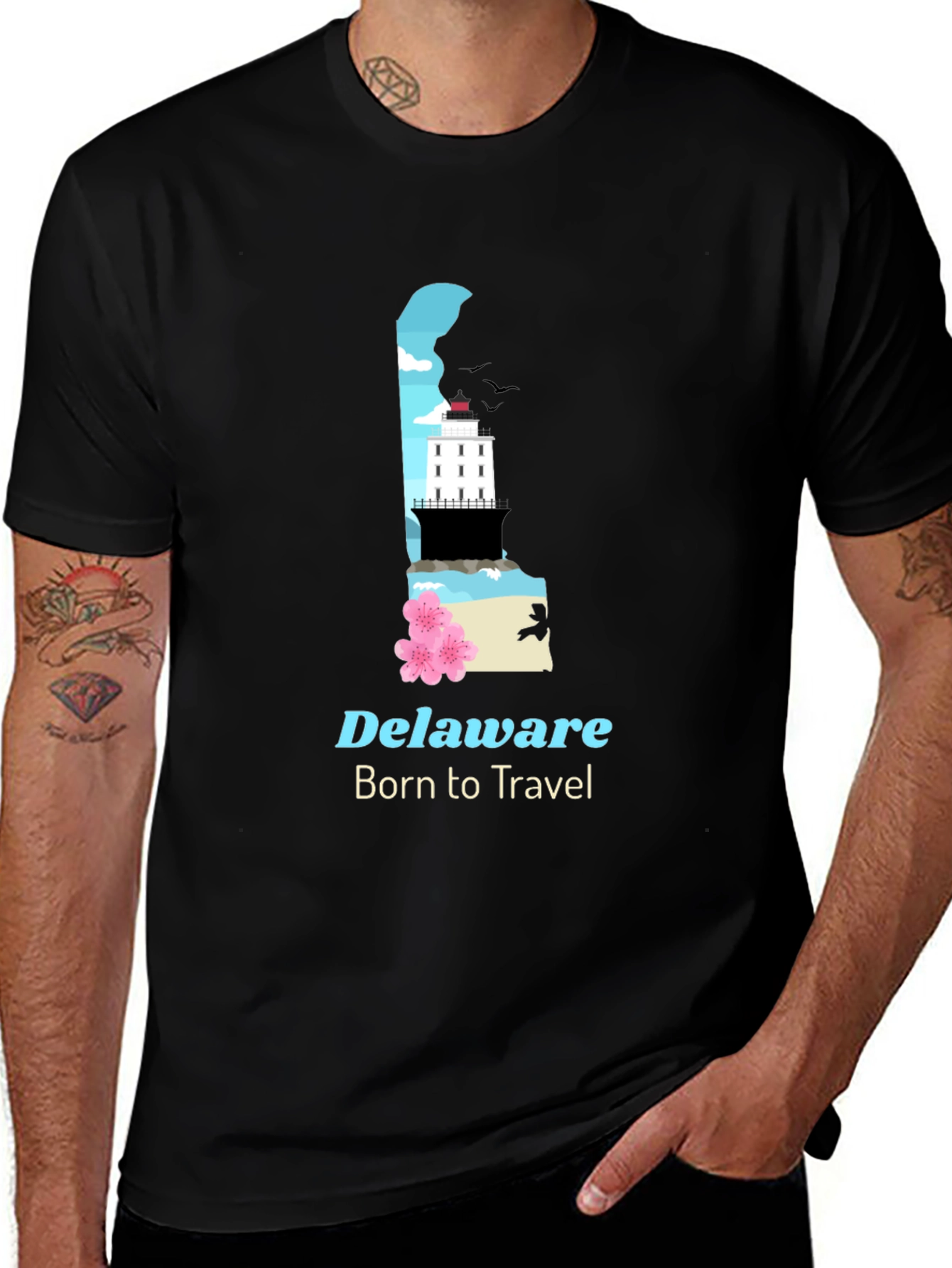 Delaware Travel T-Shirt - Born to Travel