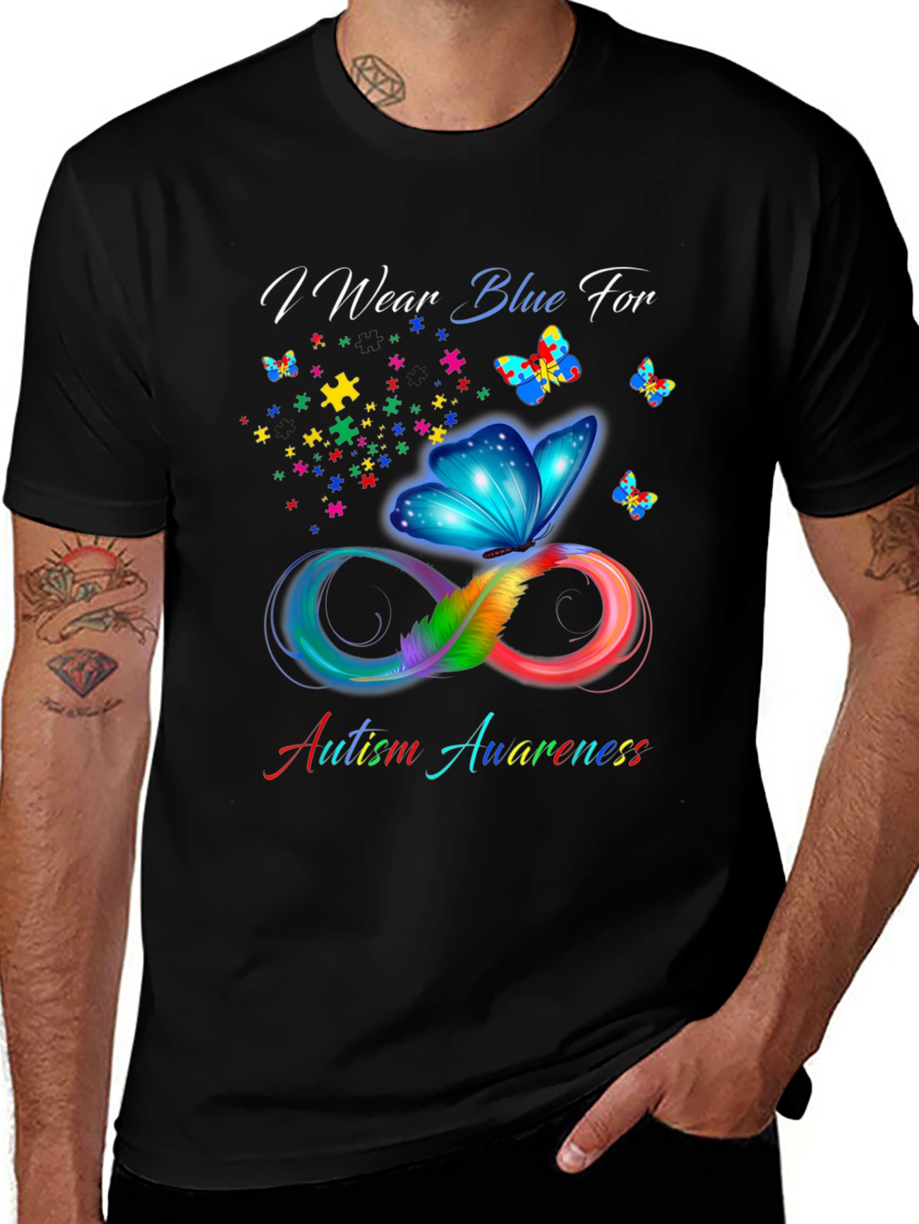 Autism Awareness Butterfly T-Shirt - Show Your Support