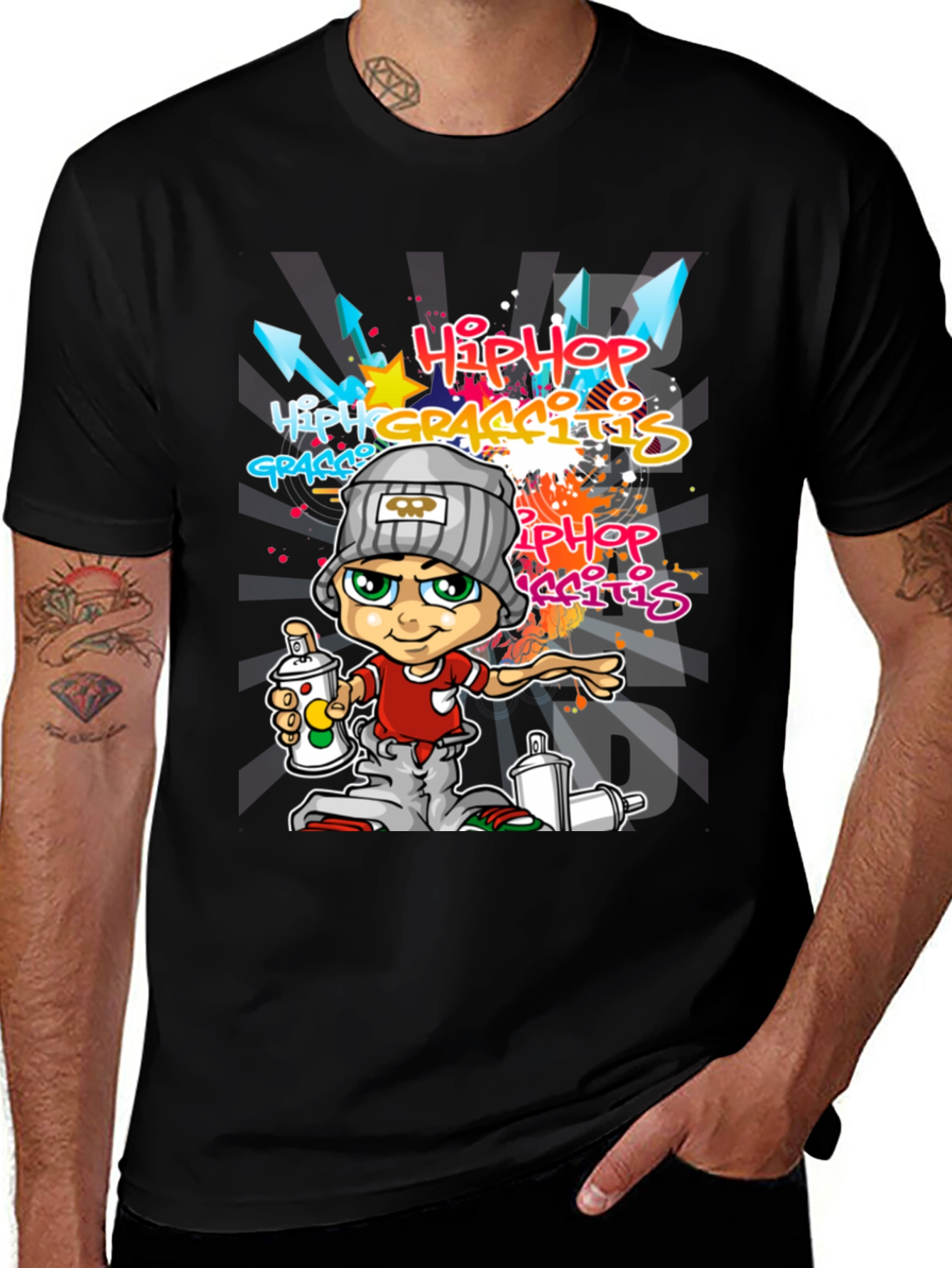 Variant 23 of Hip Hop Graffiti Cartoon Tee