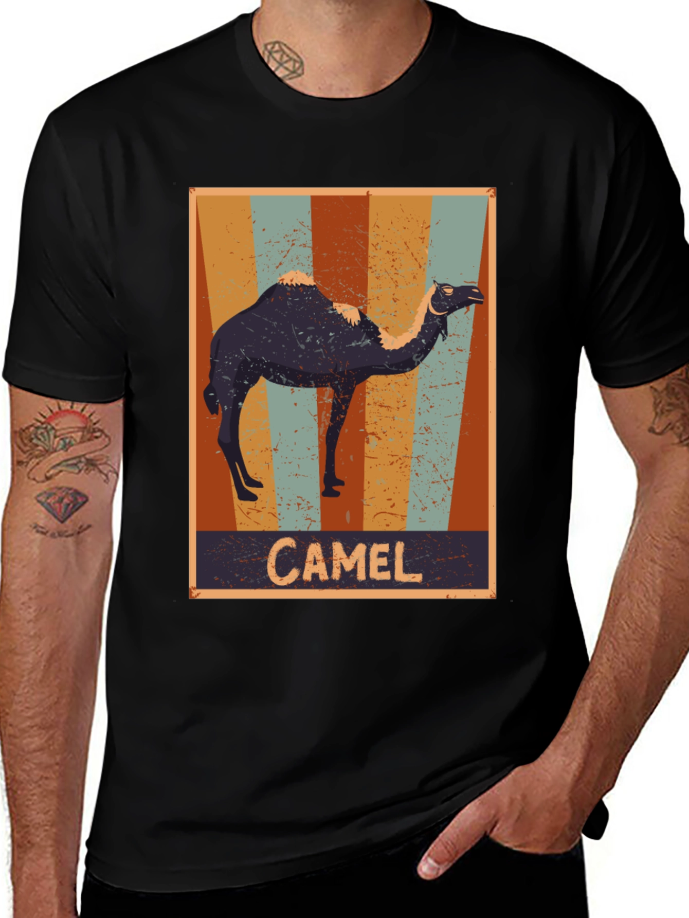Variant 7 of Vintage Camel T-Shirt - Desert Animal Tee